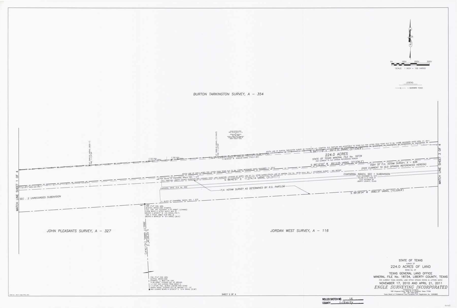 94023, Liberty County Rolled Sketch 15, General Map Collection