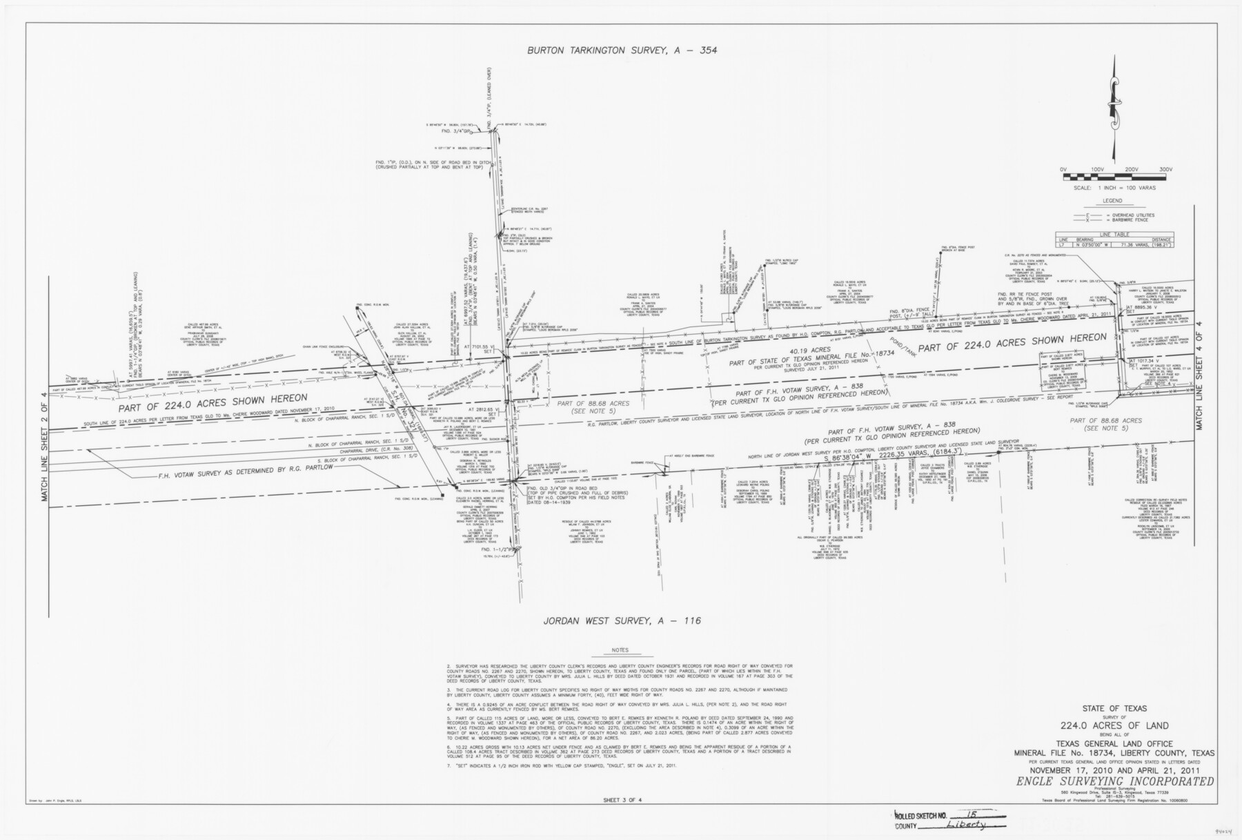 94024, Liberty County Rolled Sketch 15, General Map Collection