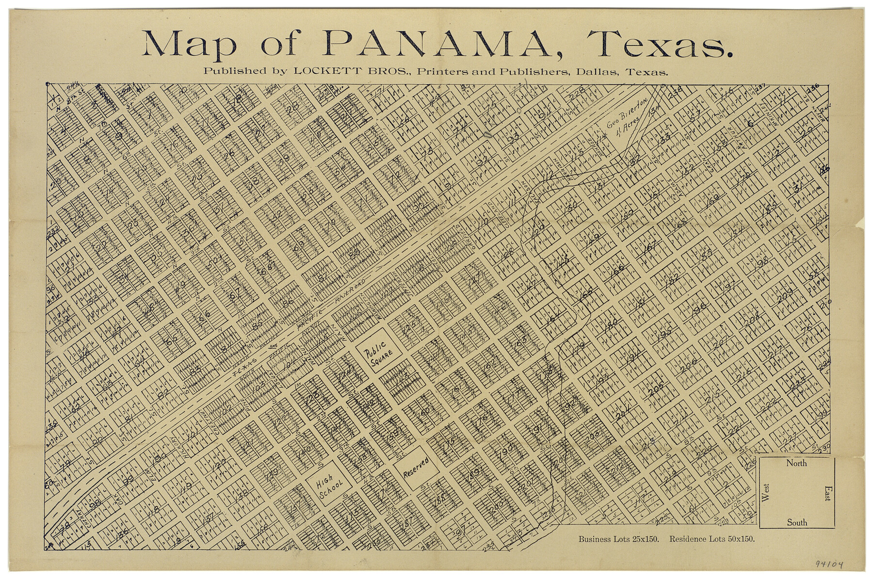 94104, Map of Panama, Texas, General Map Collection
