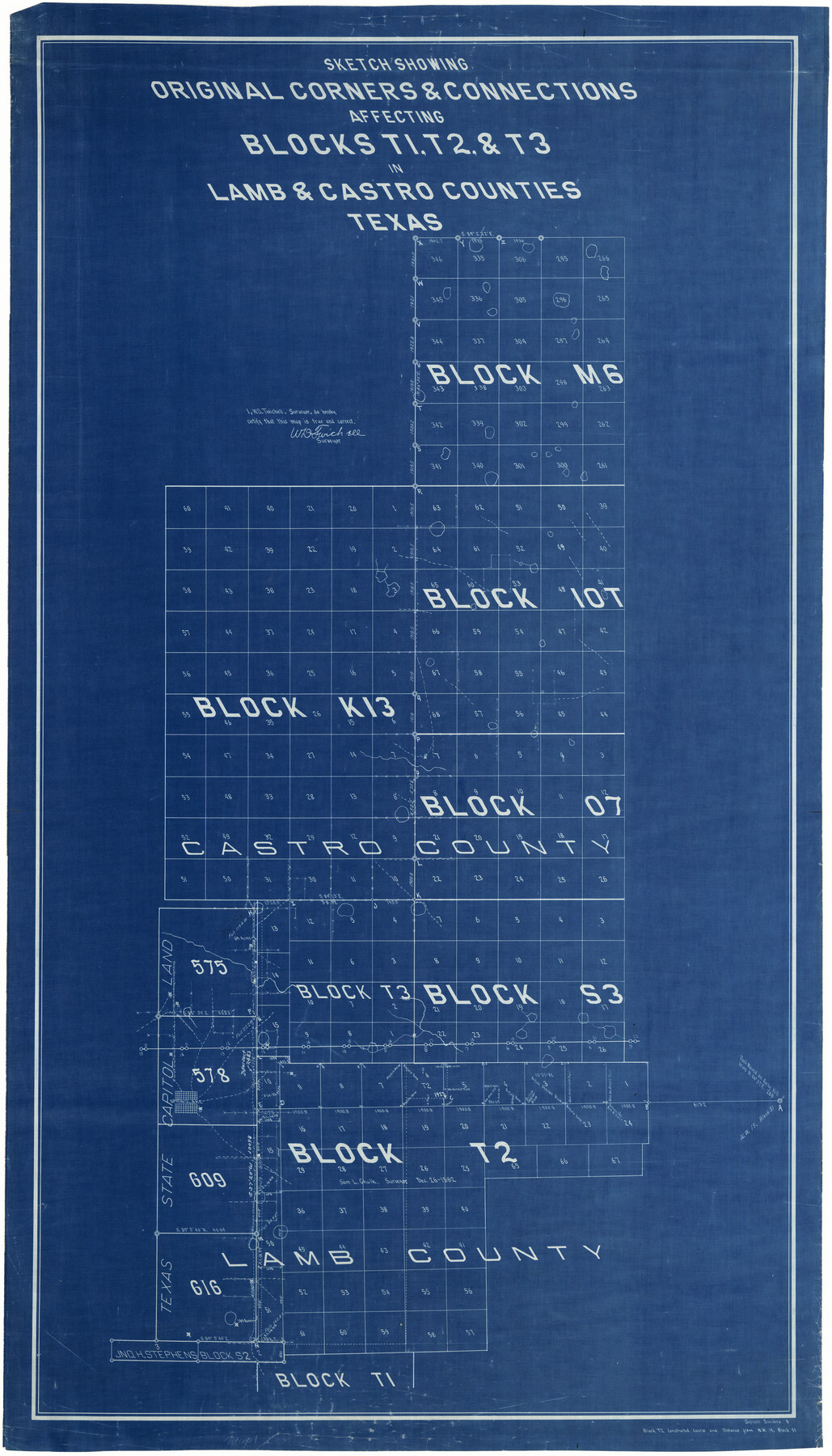 9415, Lamb County Rolled Sketch 7, General Map Collection
