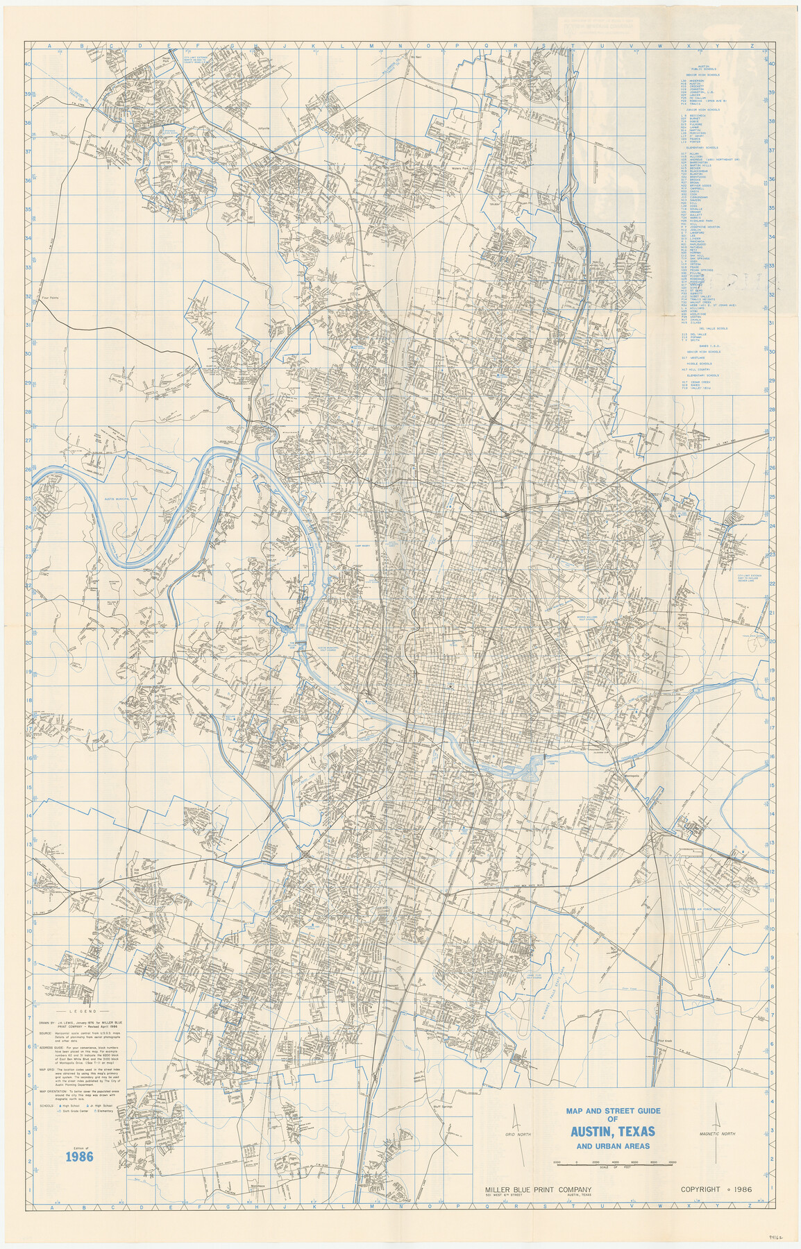 94162, Austin Map and Street Guide [Recto], General Map Collection