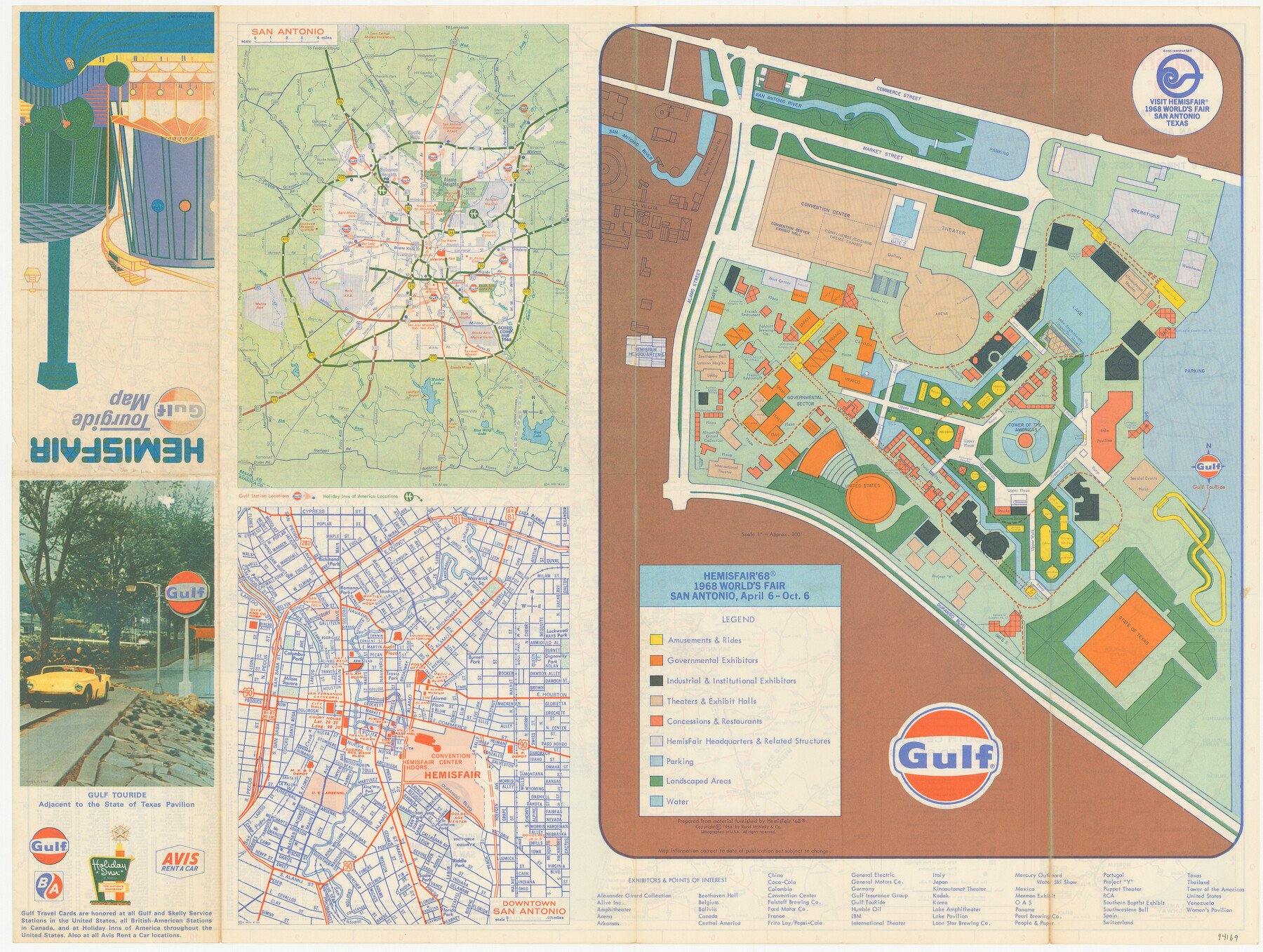 94169, Hemisfair Gulf Tourgide Map [Verso], General Map Collection