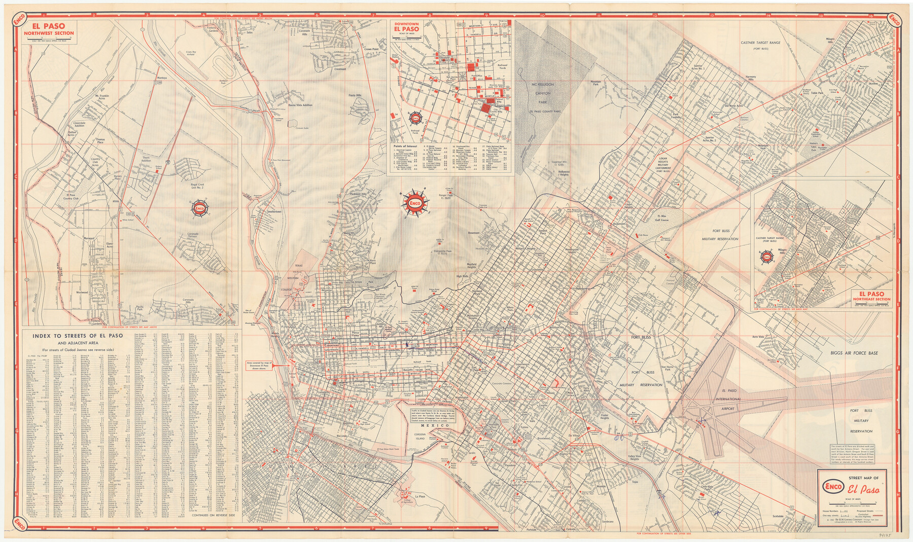 94175, El Paso Street and Vicinity Map (Recto), General Map Collection
