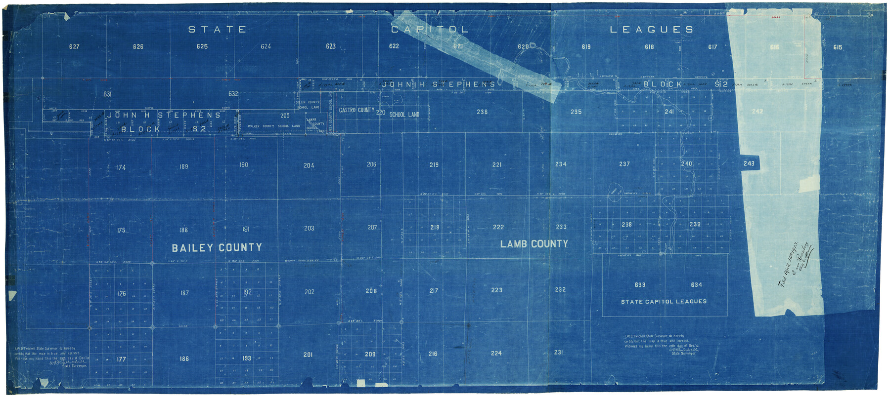 9418, Lamb County Rolled Sketch 10, General Map Collection