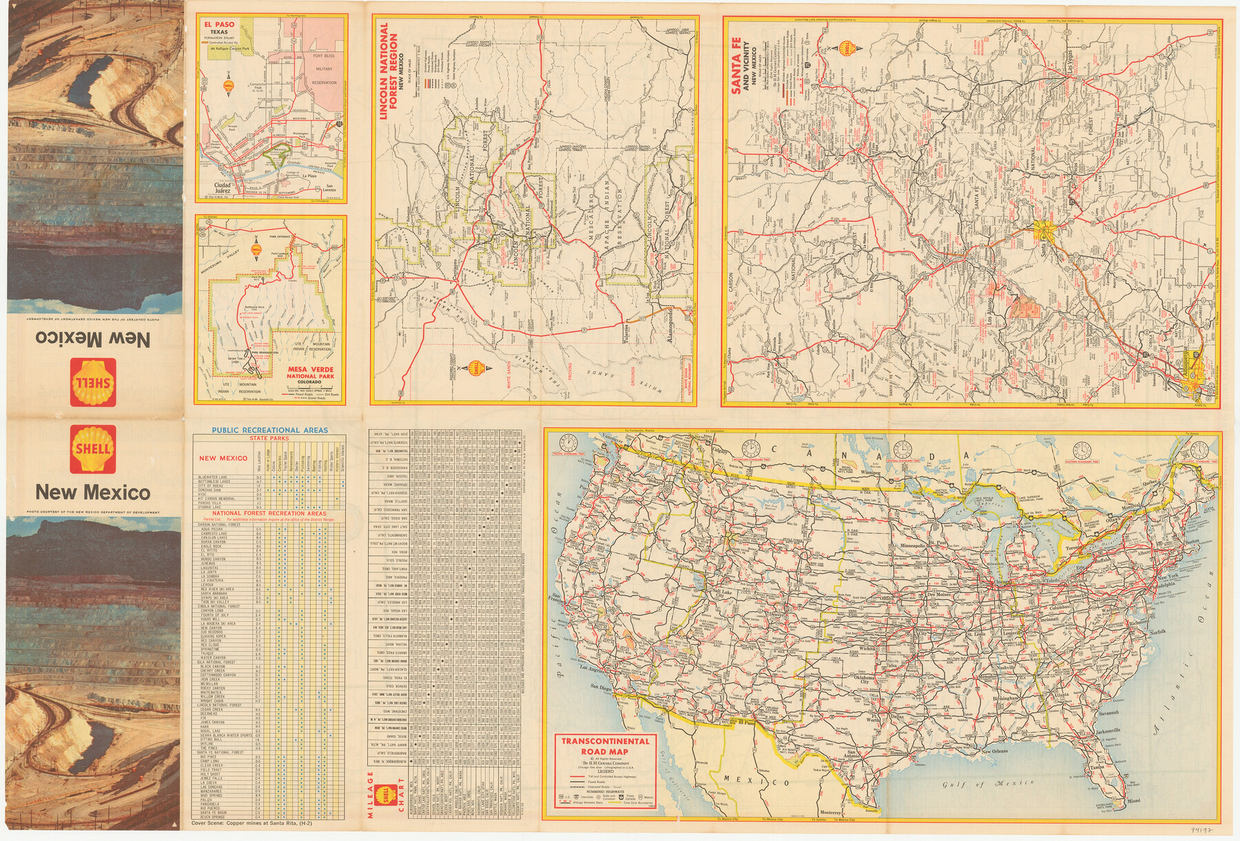 94197, New Mexico [Verso], General Map Collection