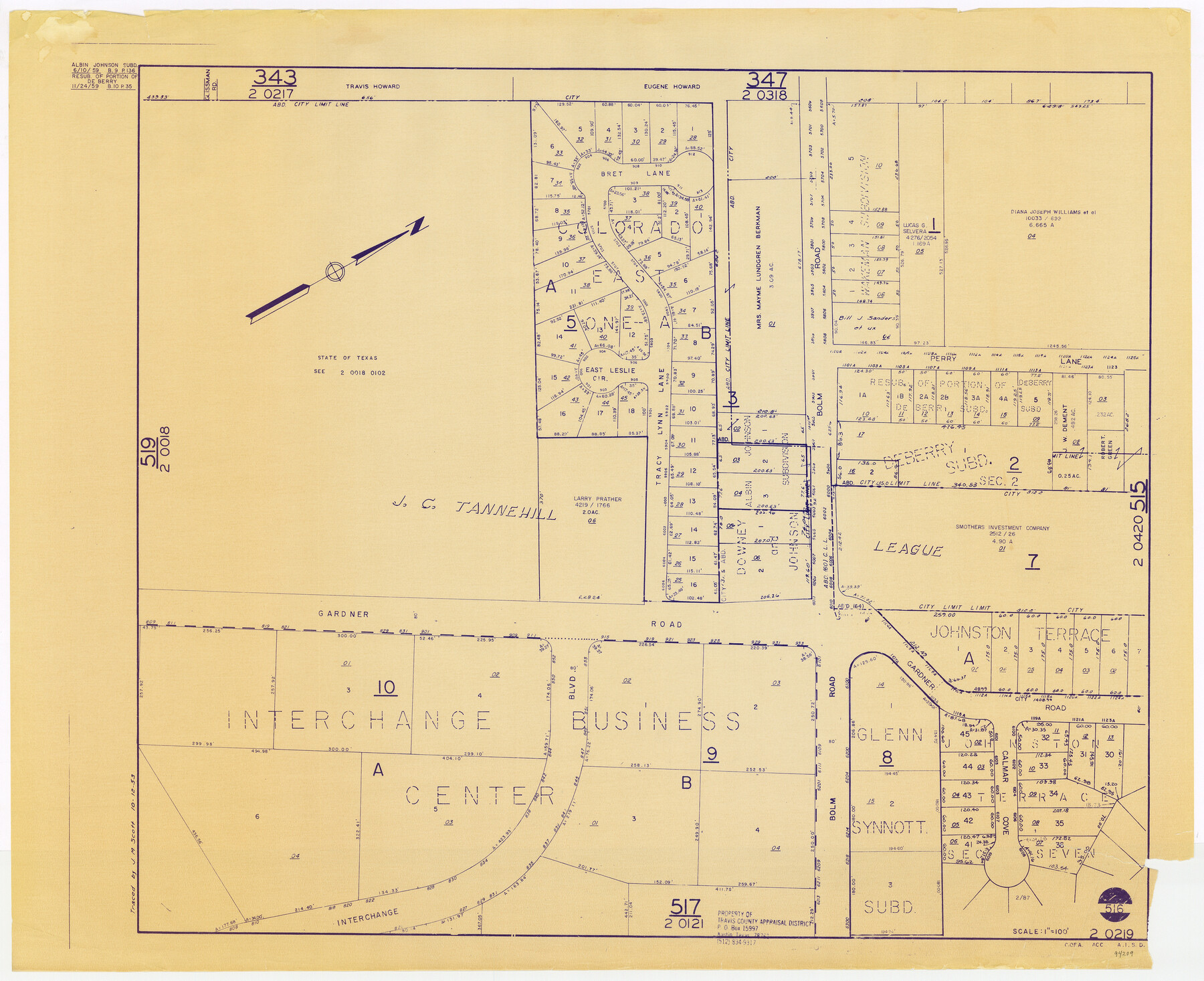 94209, Travis County Appraisal District Plat Map 2_0219, General Map Collection
