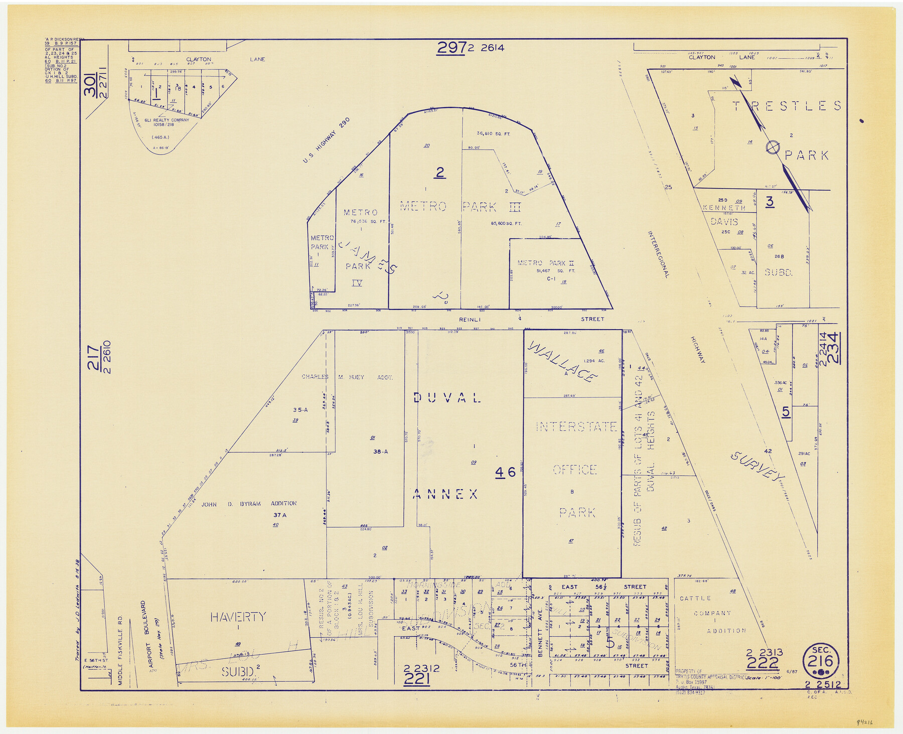 94216, Travis County Appraisal District Plat Map 2_2512, General Map Collection