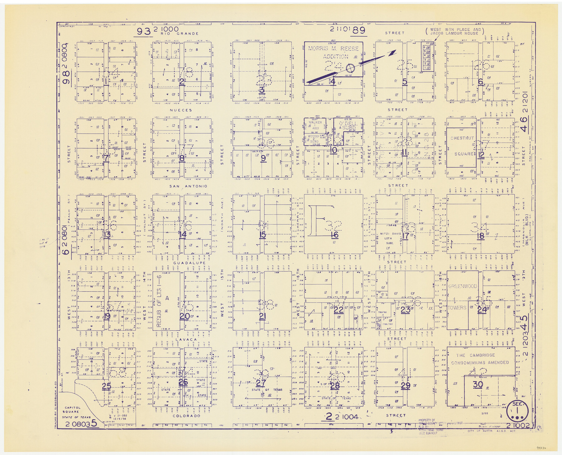 94230, Travis County Appraisal District Plat Map 2_1002, General Map Collection