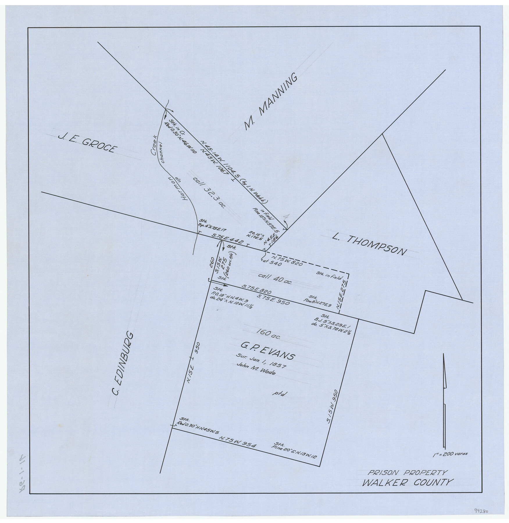 94280, Prison Property, Walker County, General Map Collection