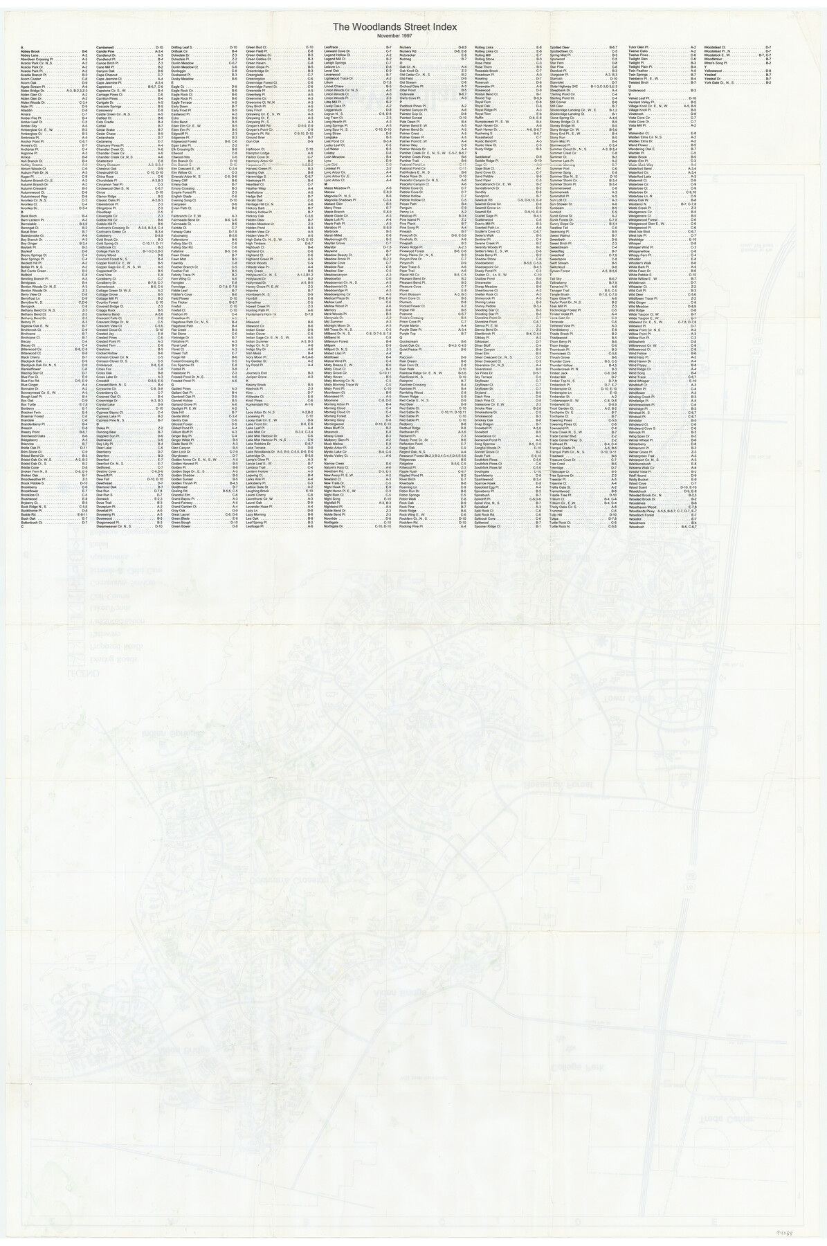 94288, The Woodlands, a real hometown for people and companies, General Map Collection