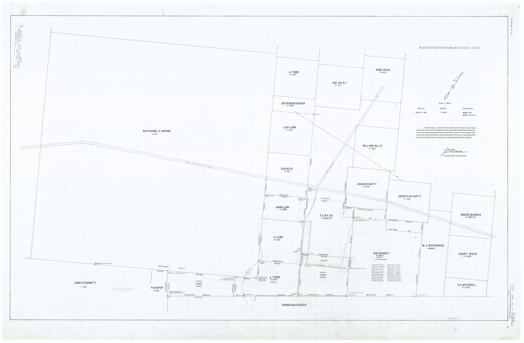 9433, Leon County Rolled Sketch 16, General Map Collection