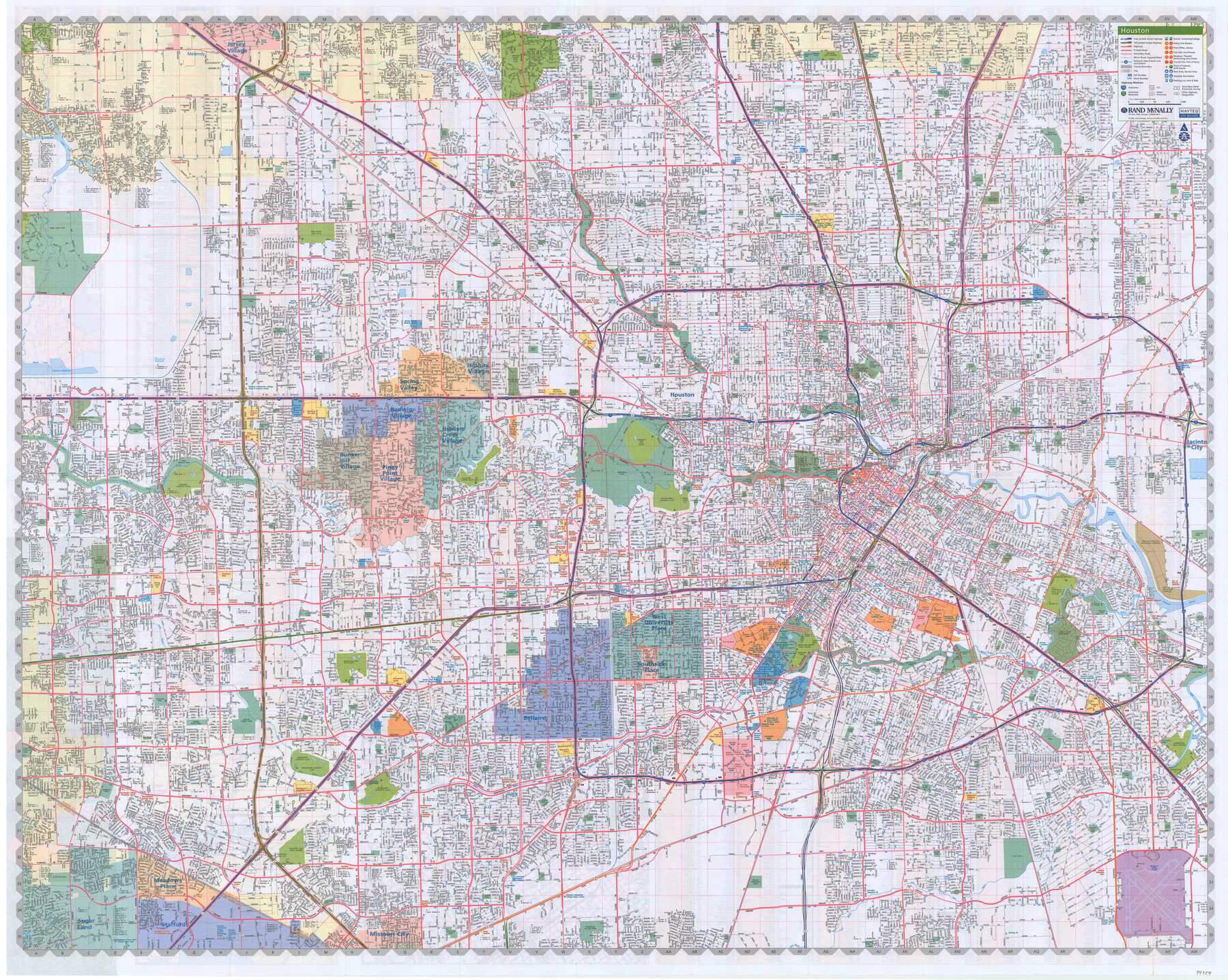 94354, Houston, Texas, General Map Collection