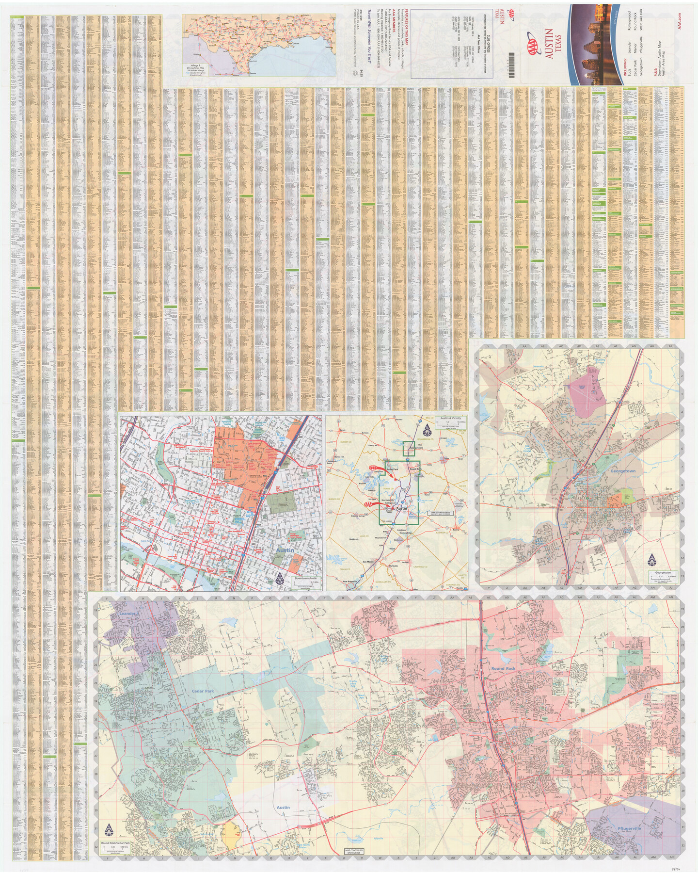 94370, AAA Austin, Texas, General Map Collection