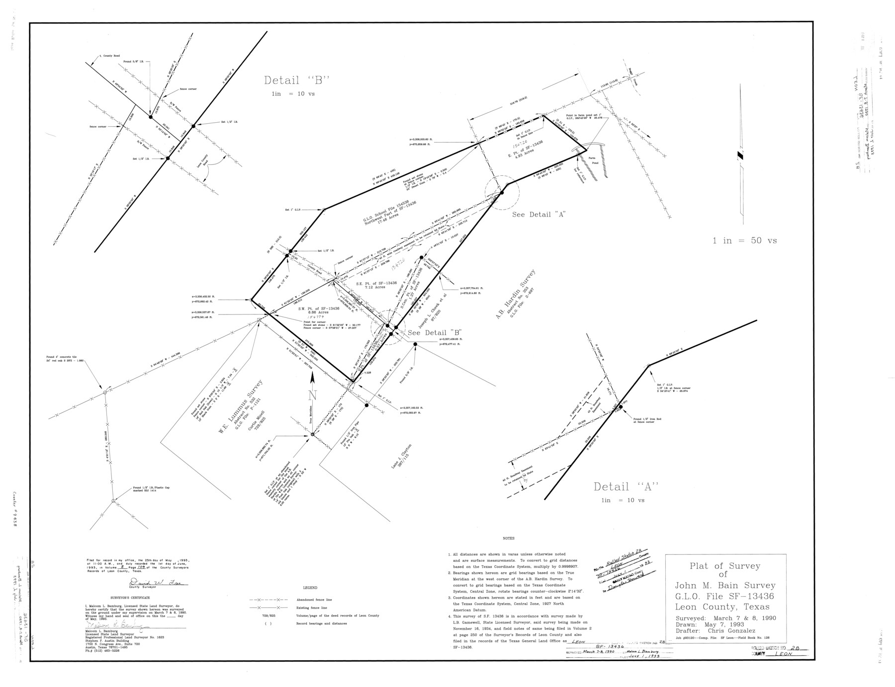 9438, Leon County Rolled Sketch 28, General Map Collection
