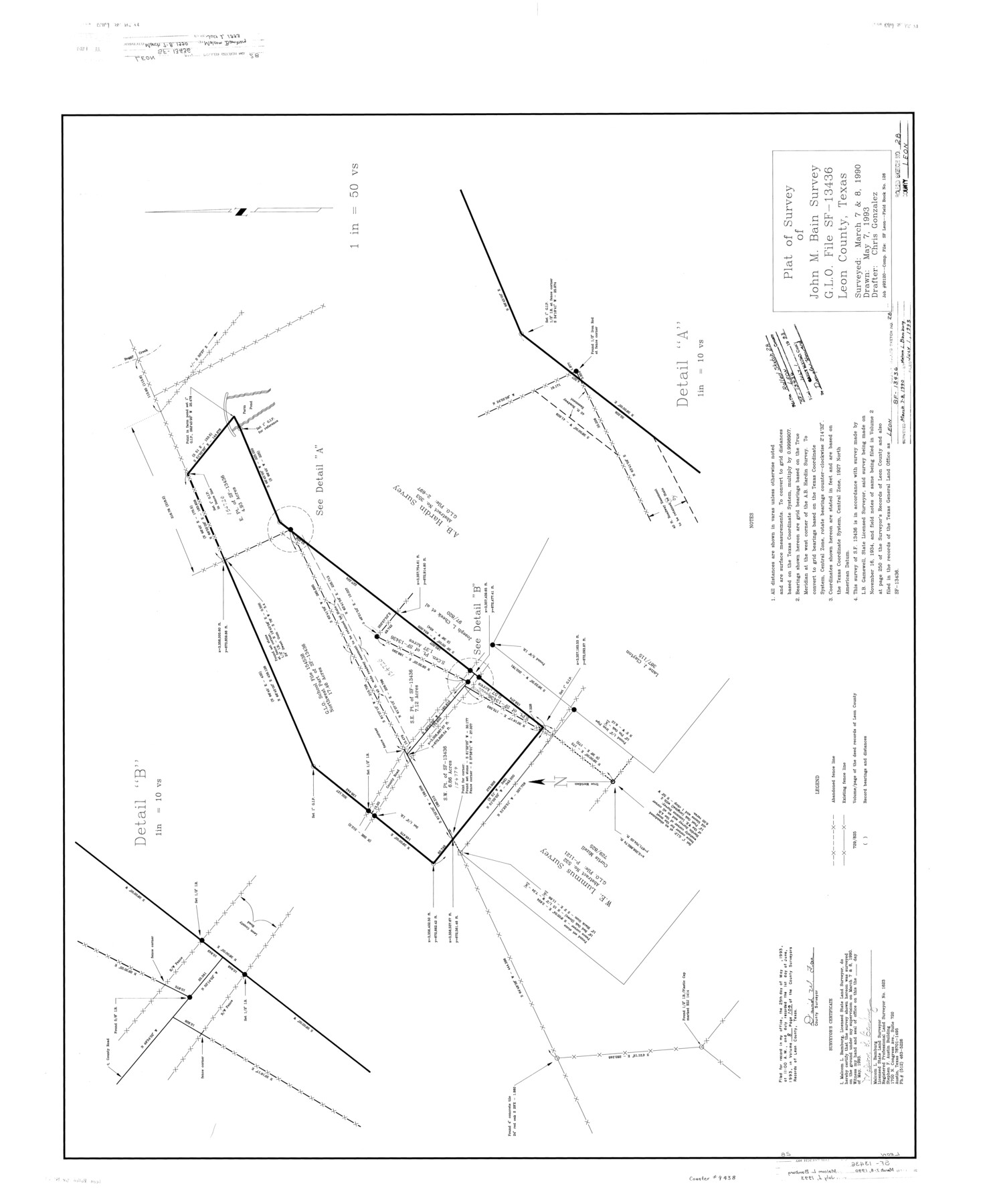 9438, Leon County Rolled Sketch 28, General Map Collection