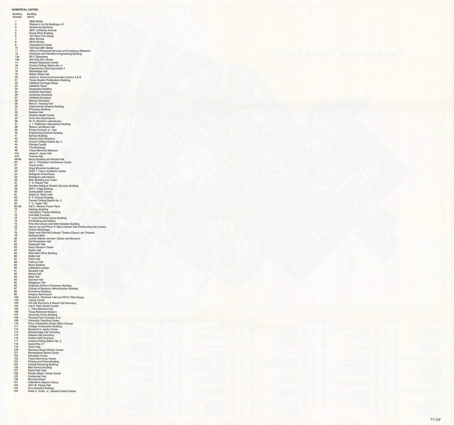 94388, The University of Texas at Austin, General Map Collection