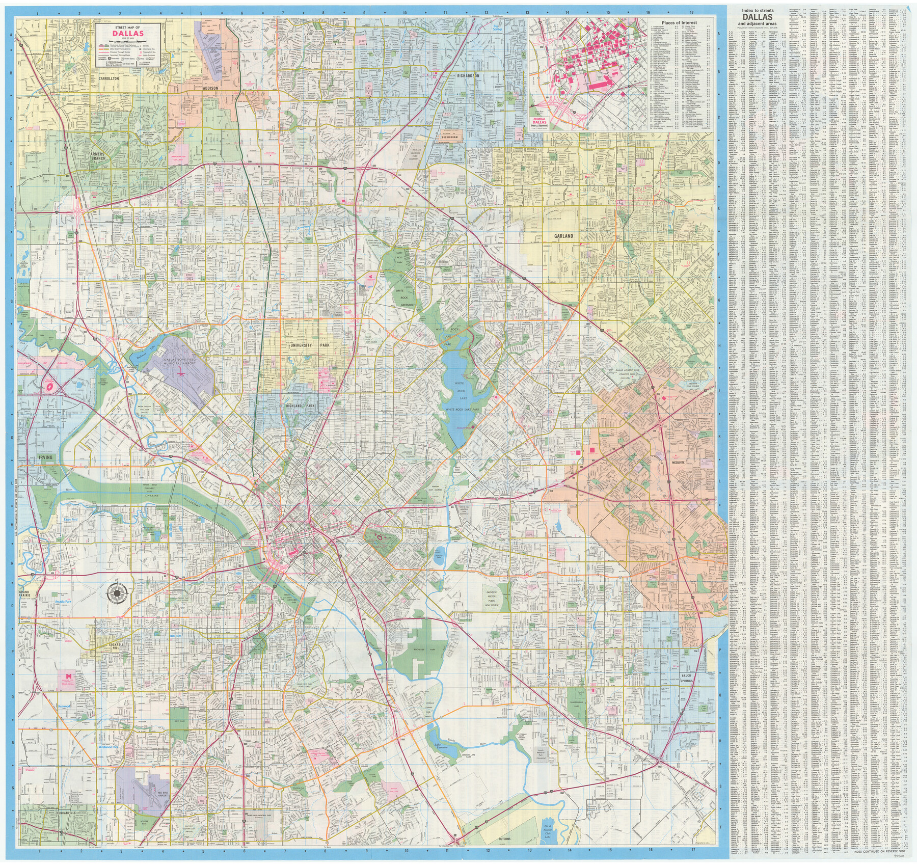 94420, Dallas Citymap, General Map Collection
