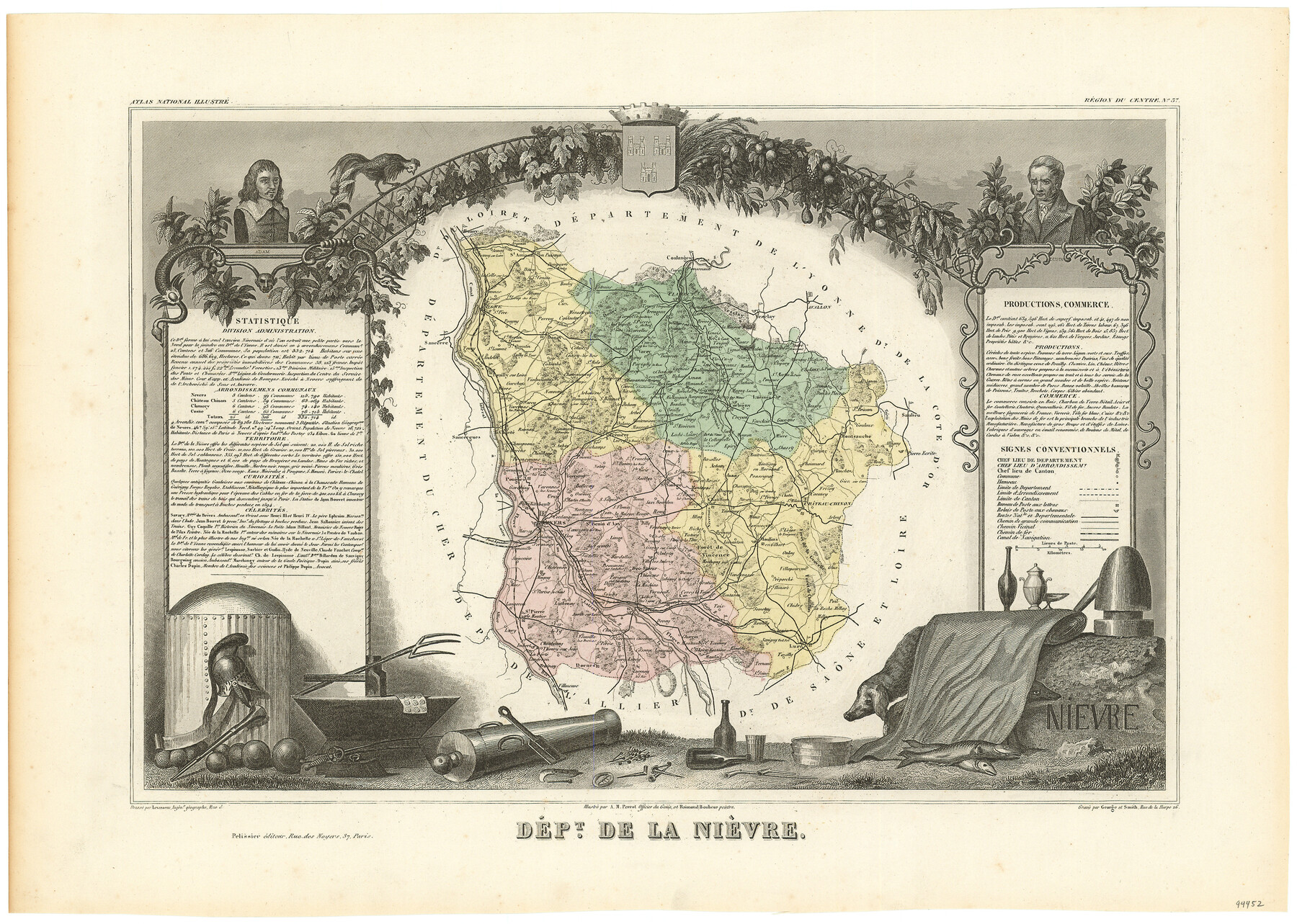 94452, Dépt. de la Nièvre, General Map Collection