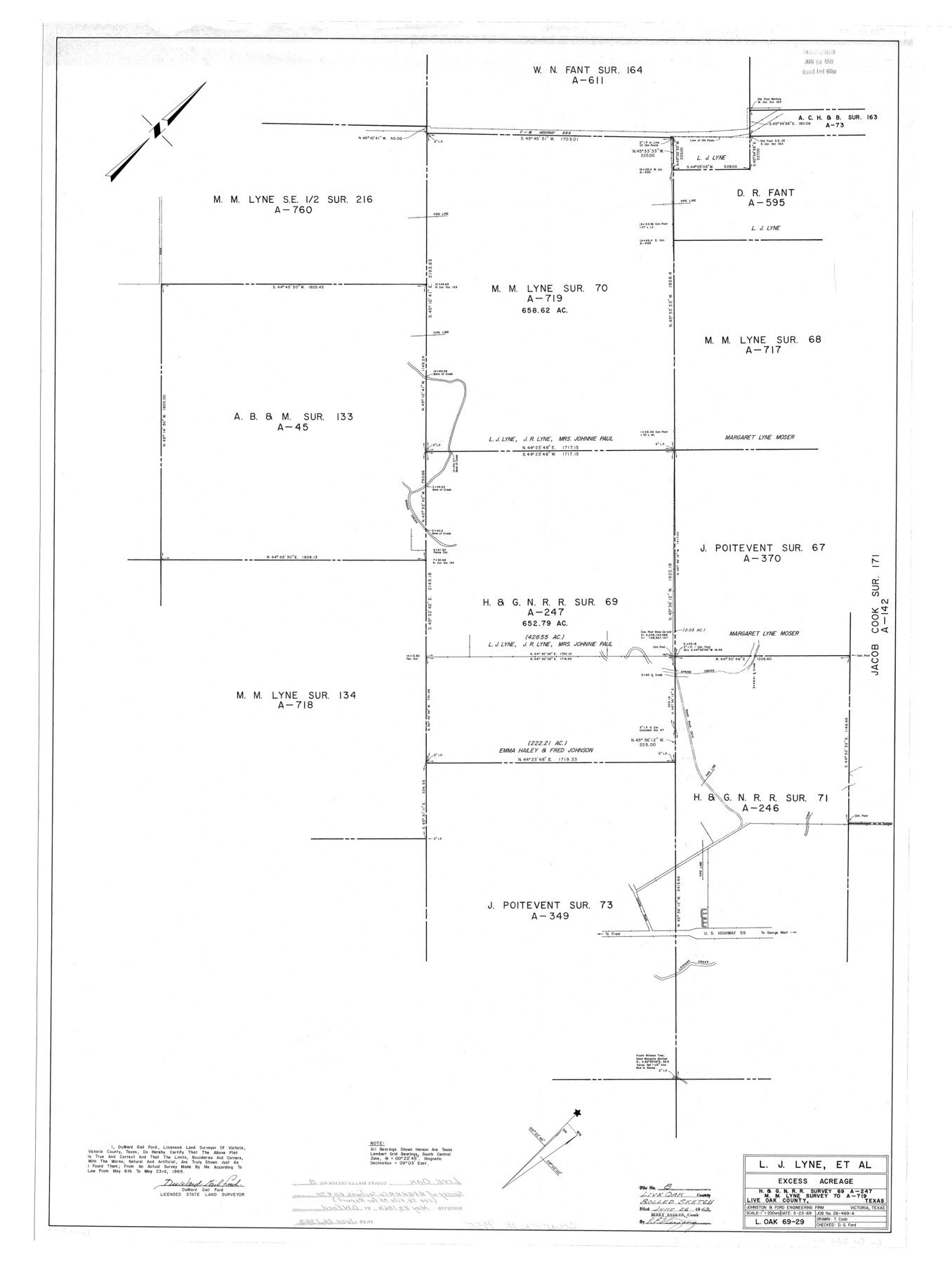 9455, Live Oak County Rolled Sketch 8, General Map Collection