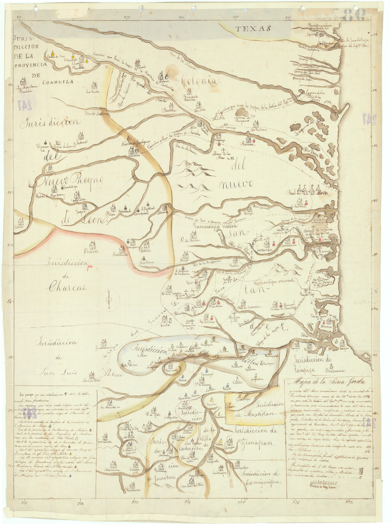 94559, Mapa de la Sierra Gorda, Non-GLO Digital Images