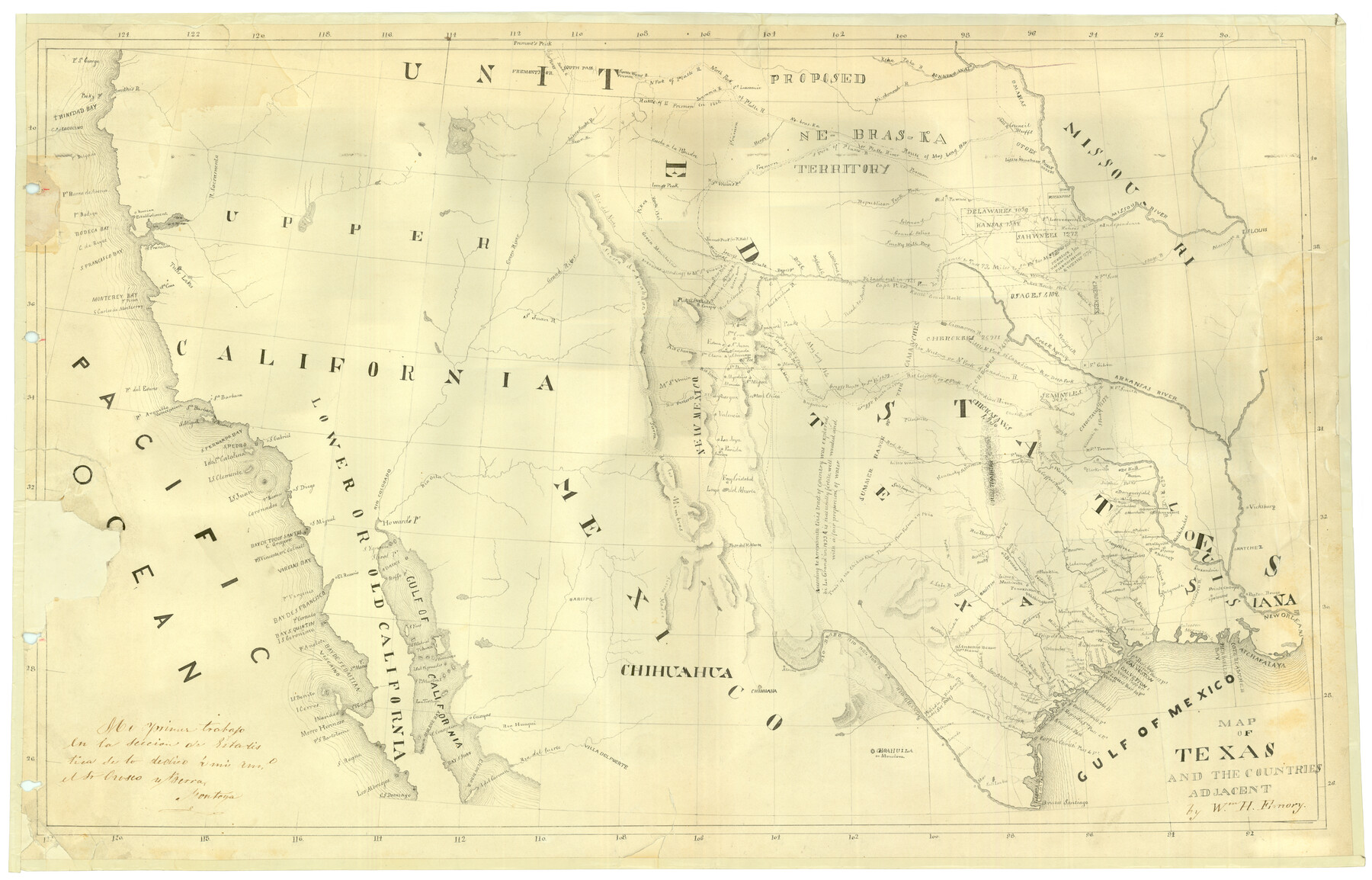 94561, Map of Texas and the Countries Adjacent, Non-GLO Digital Images