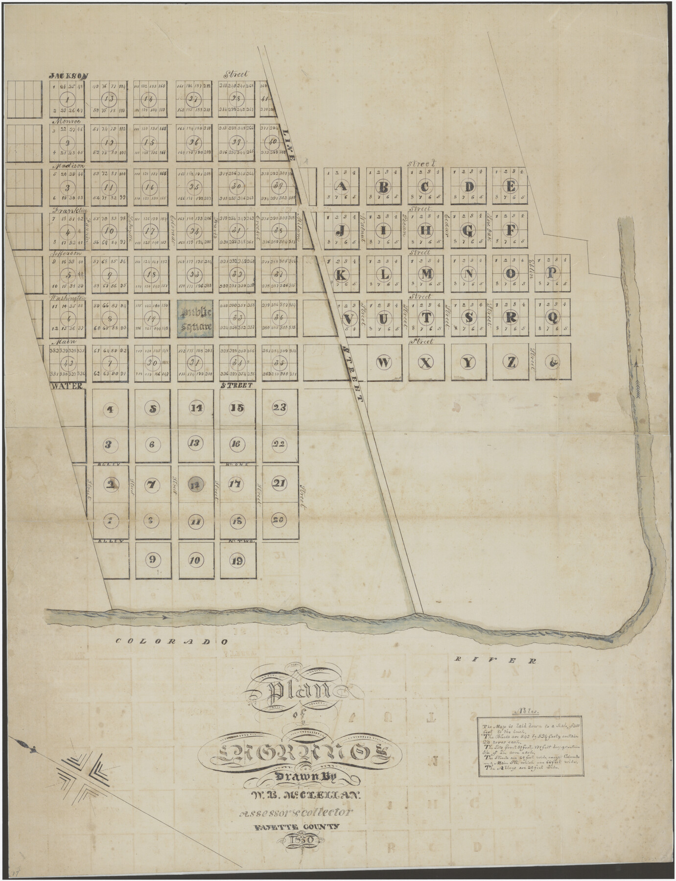 94752, Plan of La Grange, Non-GLO Digital Images