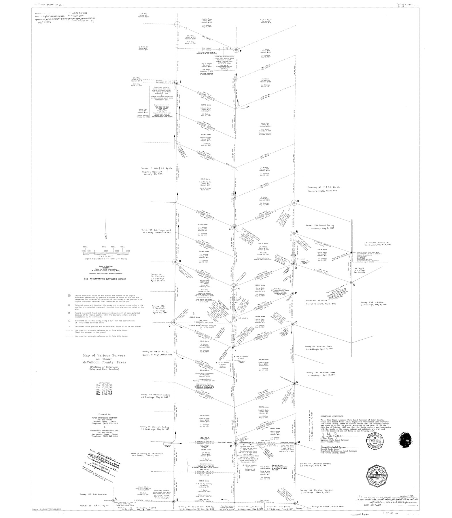 9499, McCulloch County Rolled Sketch 11, General Map Collection