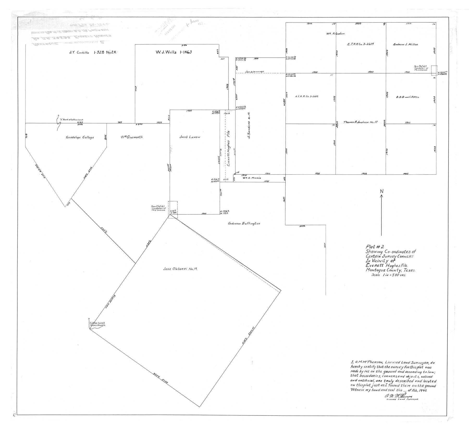 9525, Montague County Rolled Sketch 2, General Map Collection