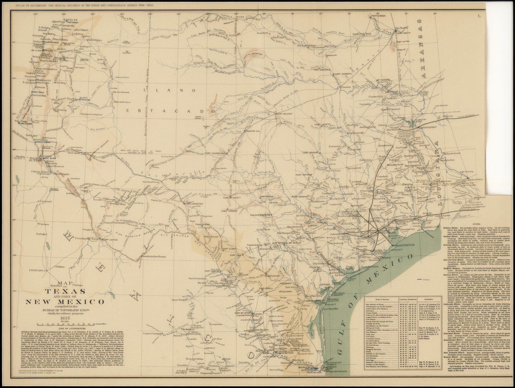 95284, Map of Texas and part of New Mexico, Non-GLO Digital Images
