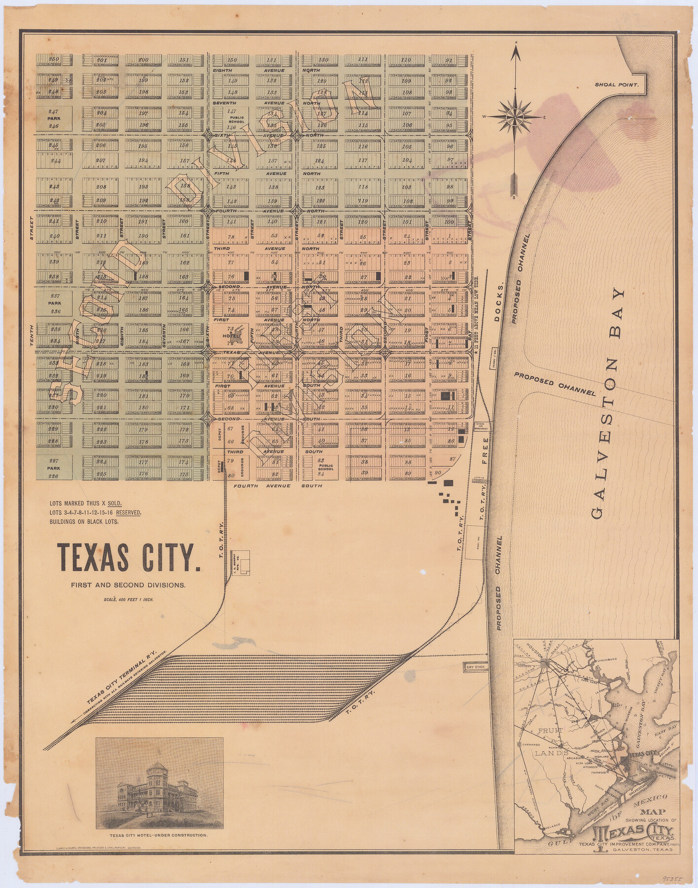 95355, Texas City. First and Second Division, General Map Collection