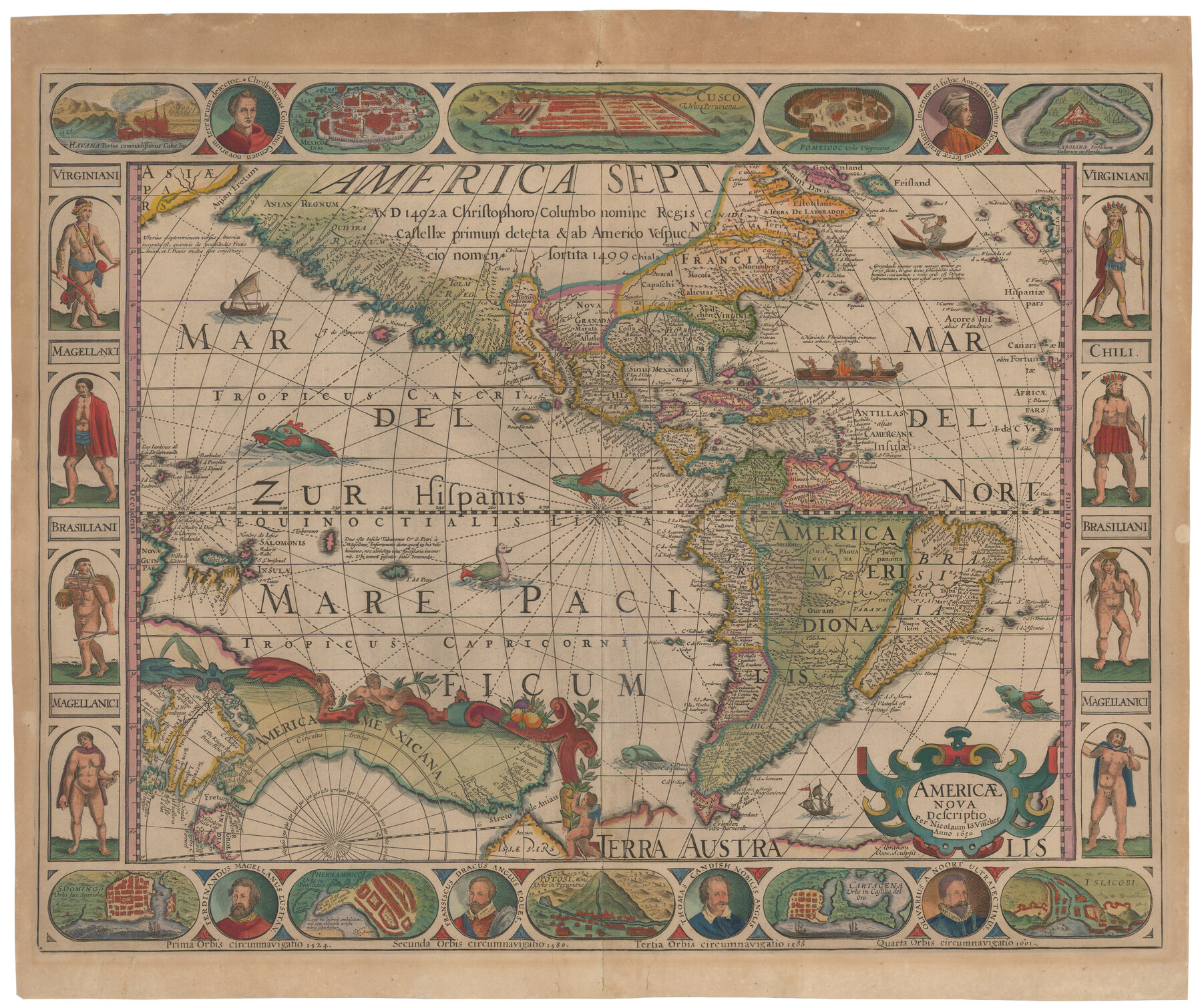95370, Americae Nova Descriptio, Holcomb Digital Map Collection
