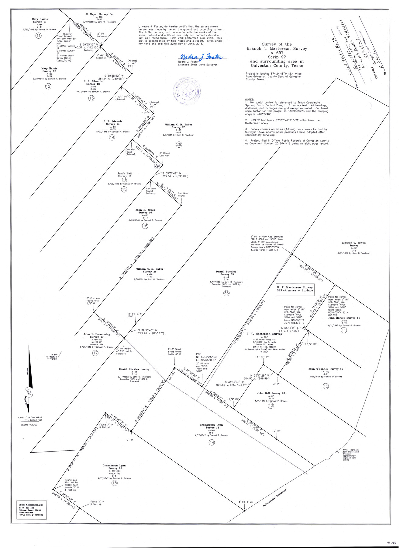 95386, Galveston County Rolled Sketch 49, General Map Collection