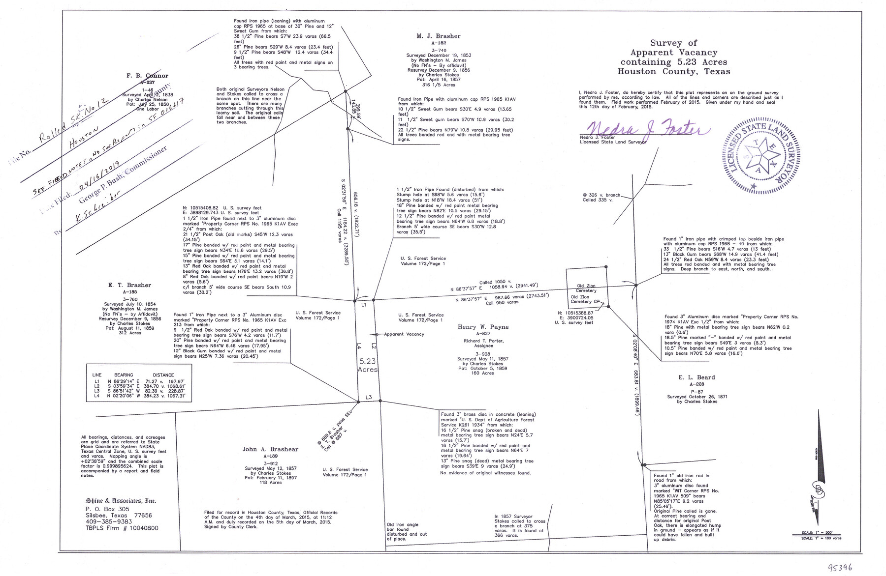 95396, Houston County Rolled Sketch 12, General Map Collection