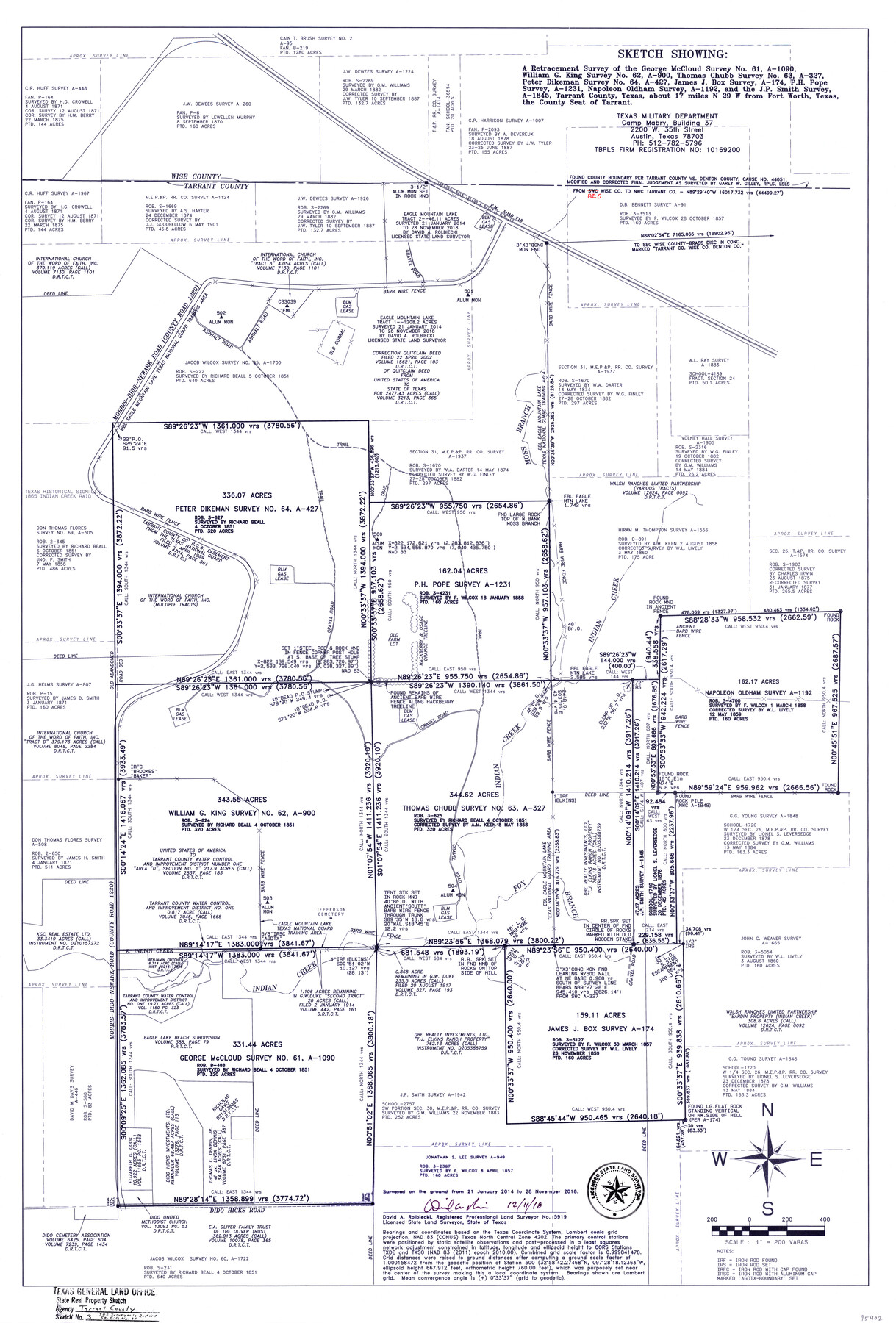 95402, Tarrant County State Real Property Sketch 3, General Map Collection