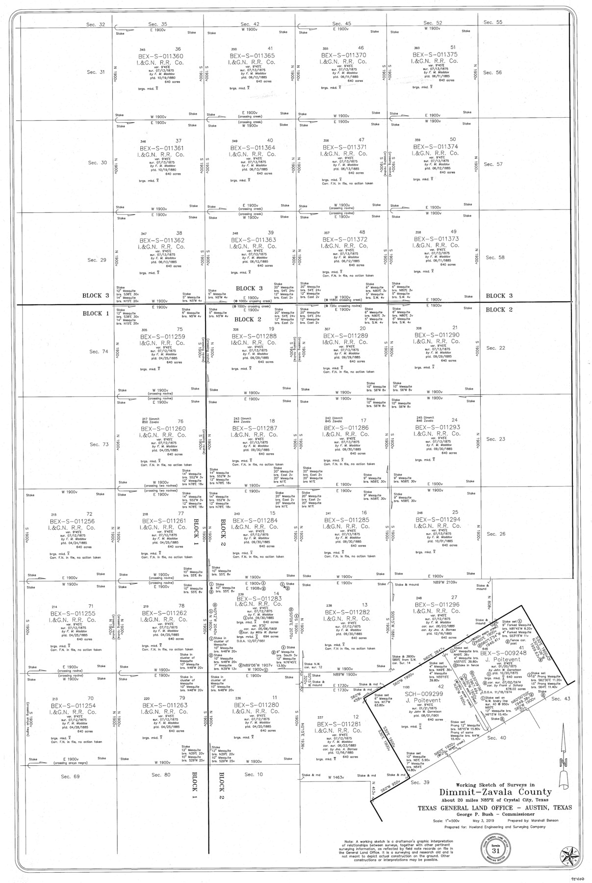 95407, Zavala County Working Sketch 31, General Map Collection