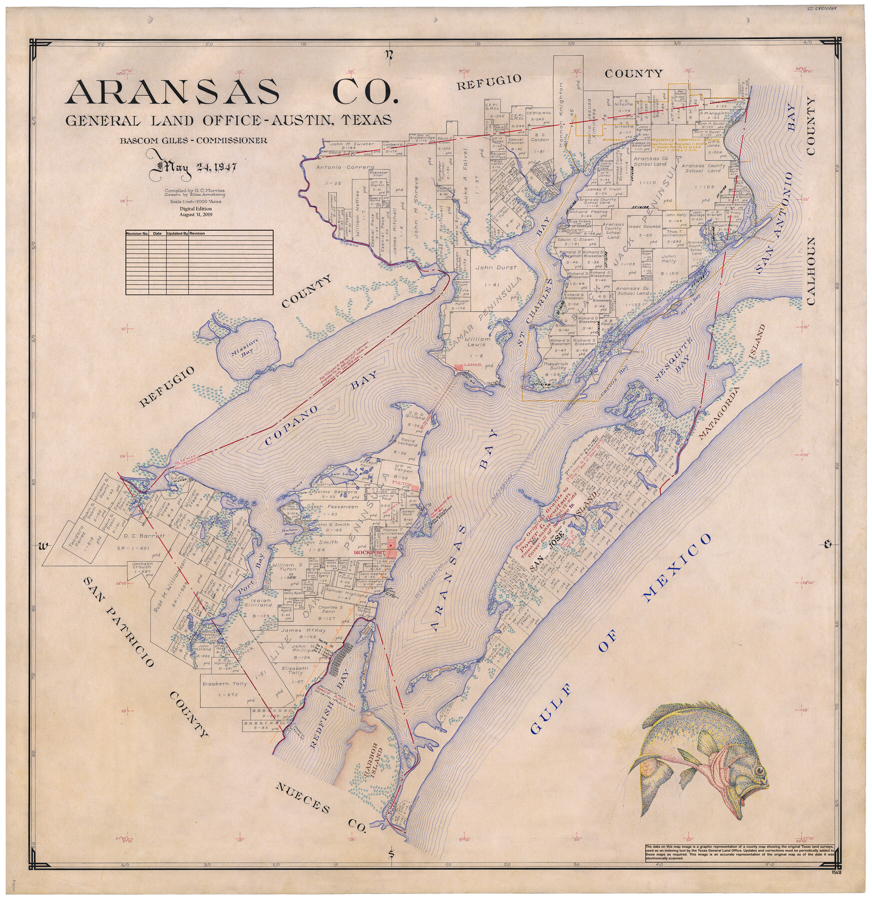 95418, Aransas Co., General Map Collection