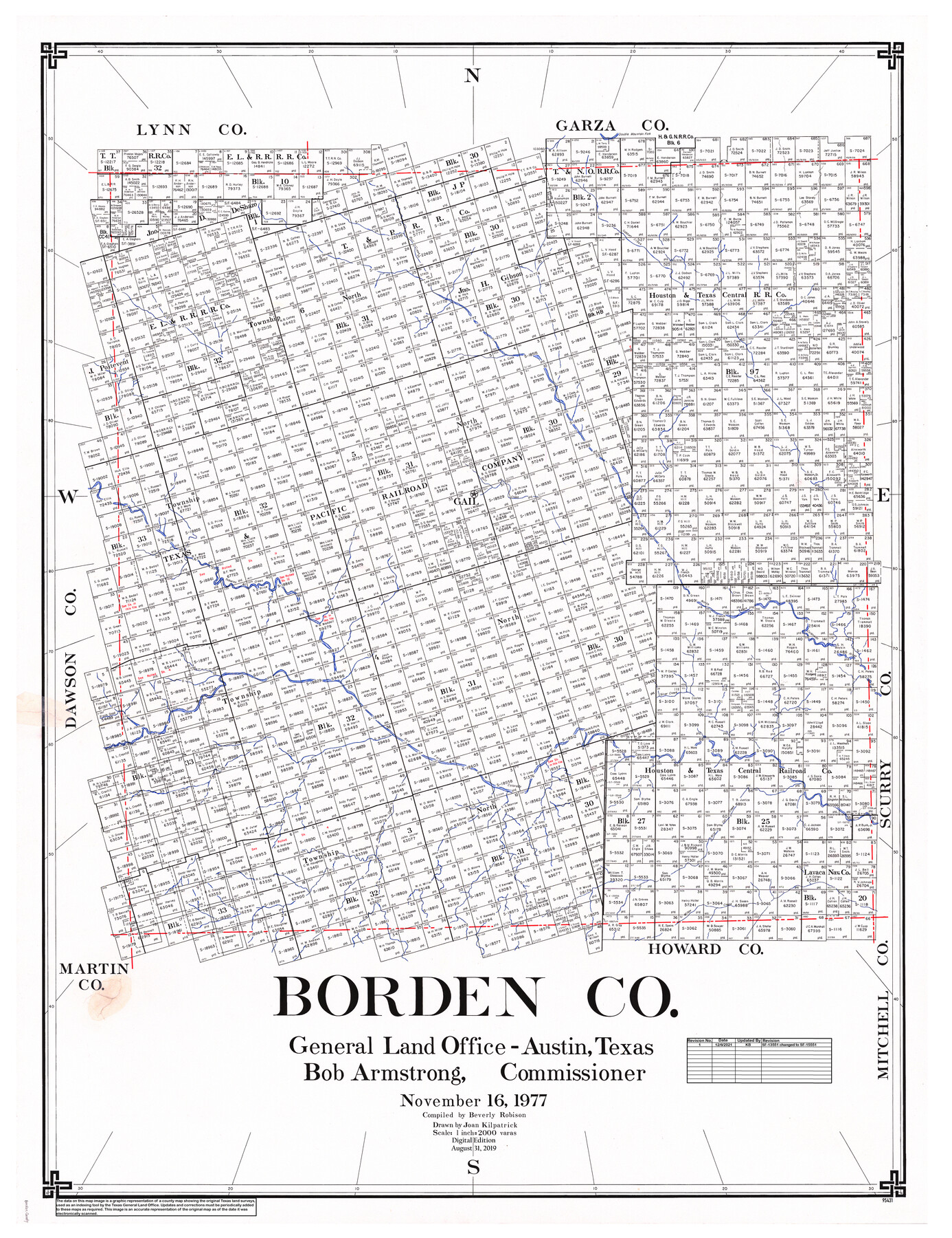 95431, Borden Co., General Map Collection