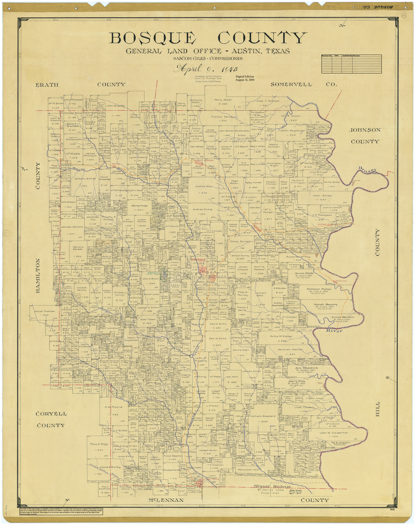 95432, Bosque County, General Map Collection