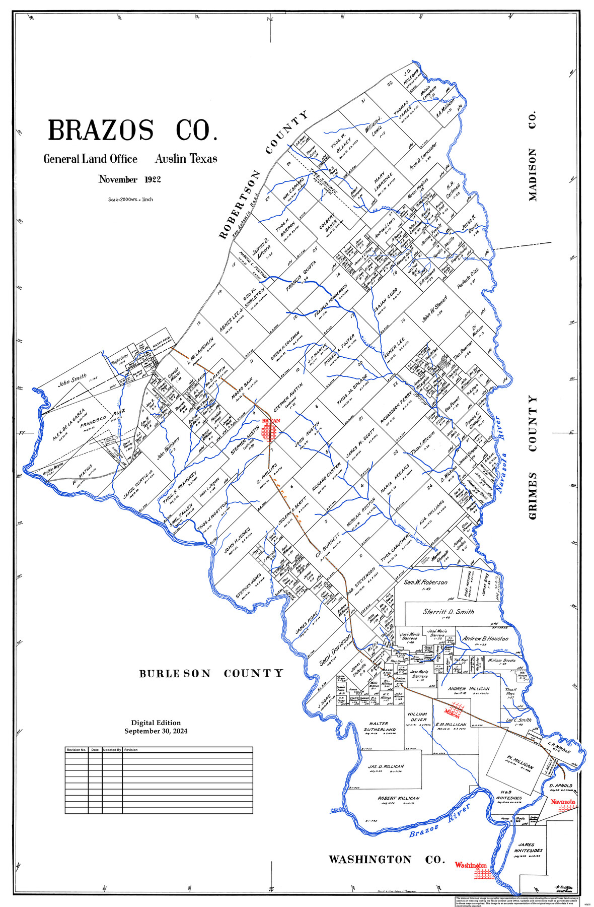 95435, Brazos Co., General Map Collection