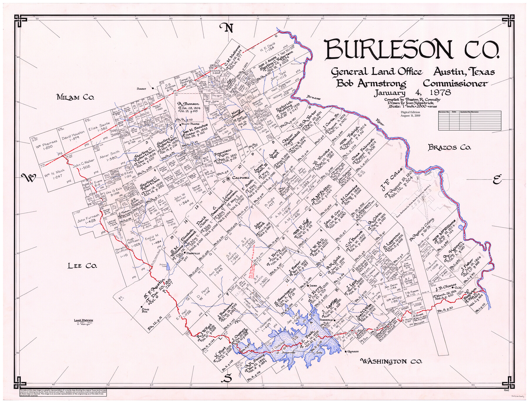 95442, Burleson Co., General Map Collection