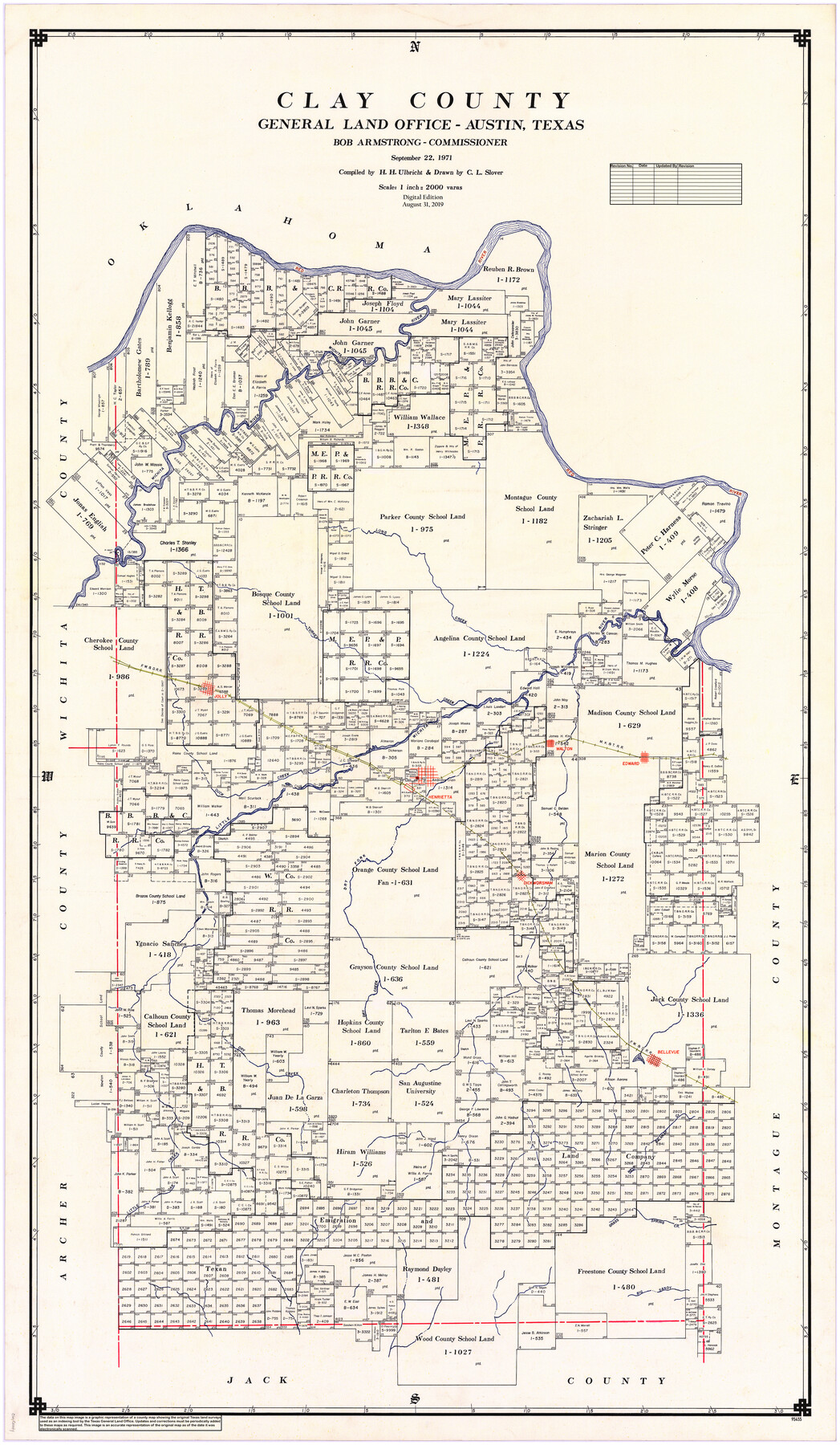 95455, Clay County, General Map Collection