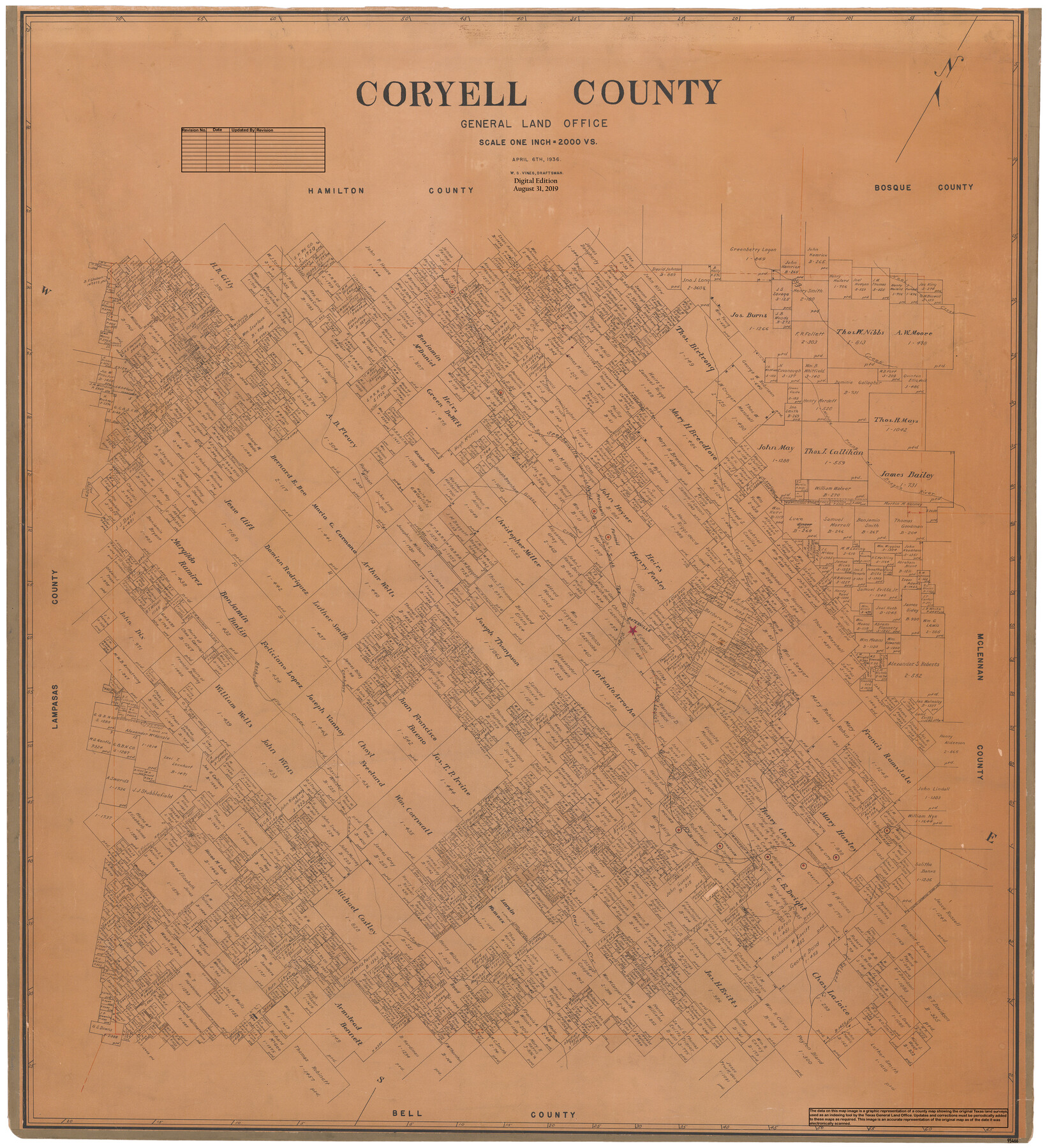 95466, Coryell County, General Map Collection