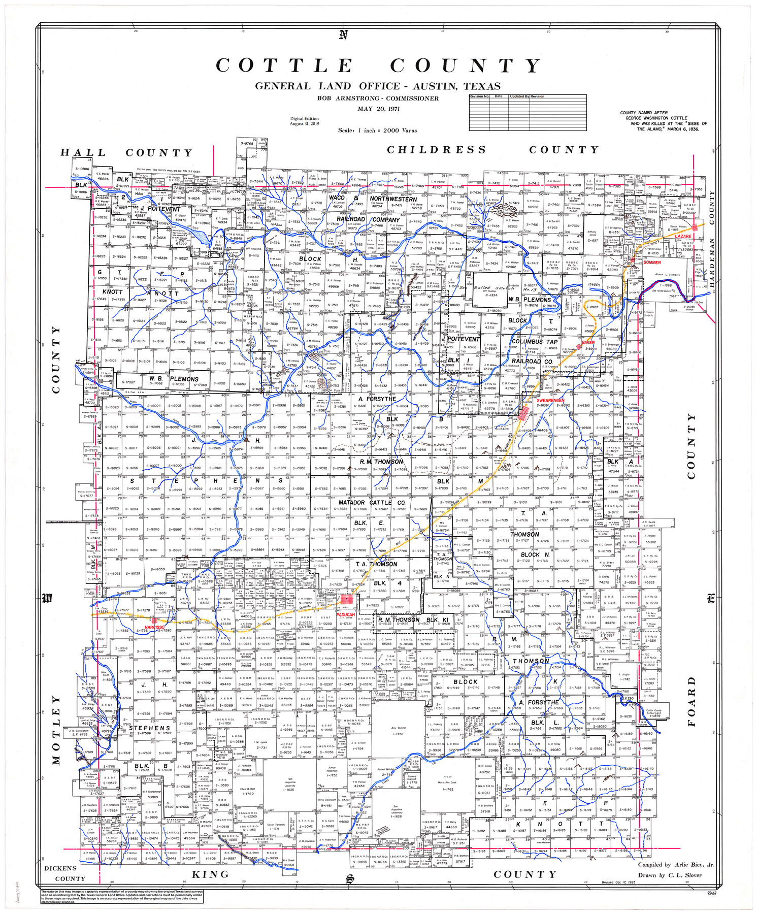 95467, Cottle County, General Map Collection