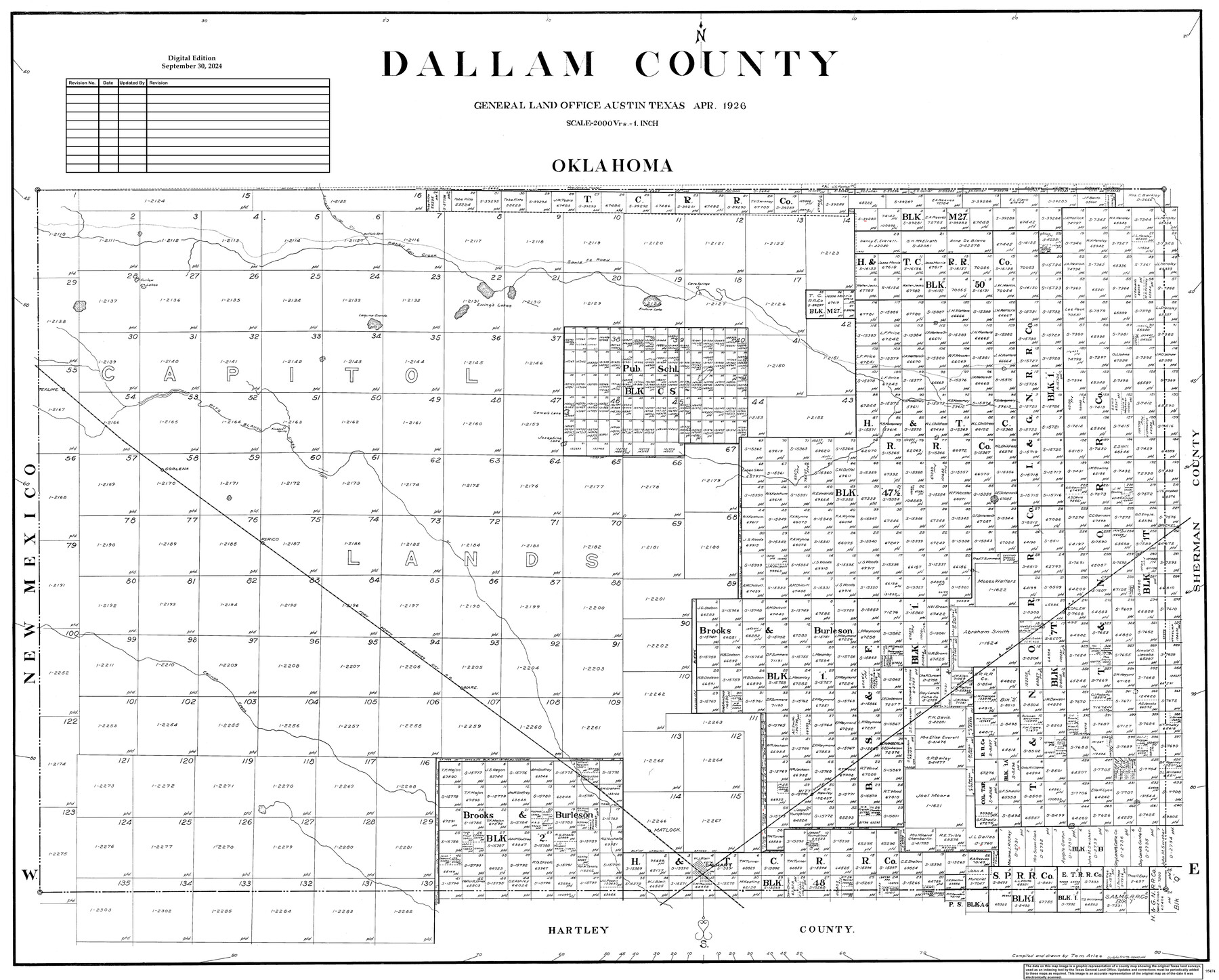 95474, Dallam County, General Map Collection