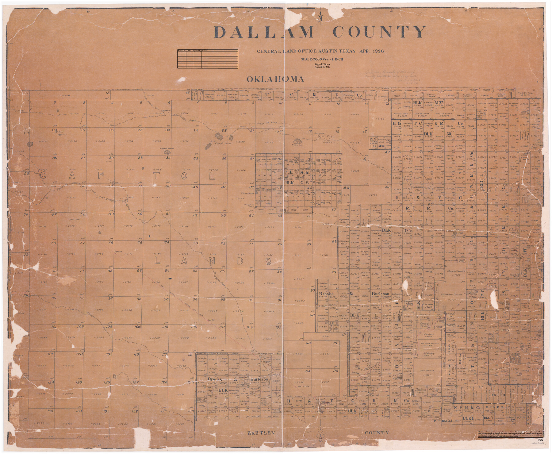 95474, Dallam County, General Map Collection