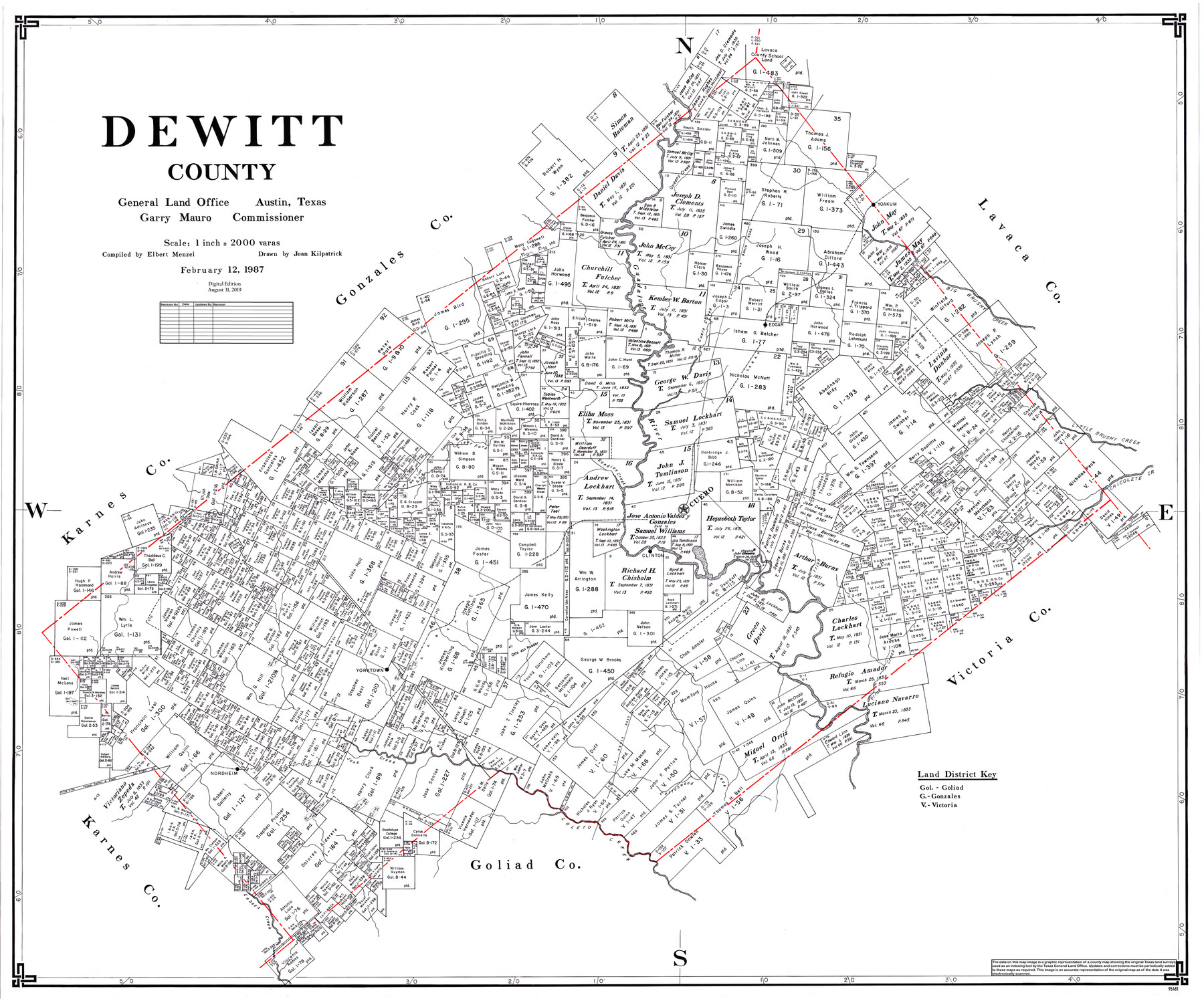 95481, DeWitt County, General Map Collection