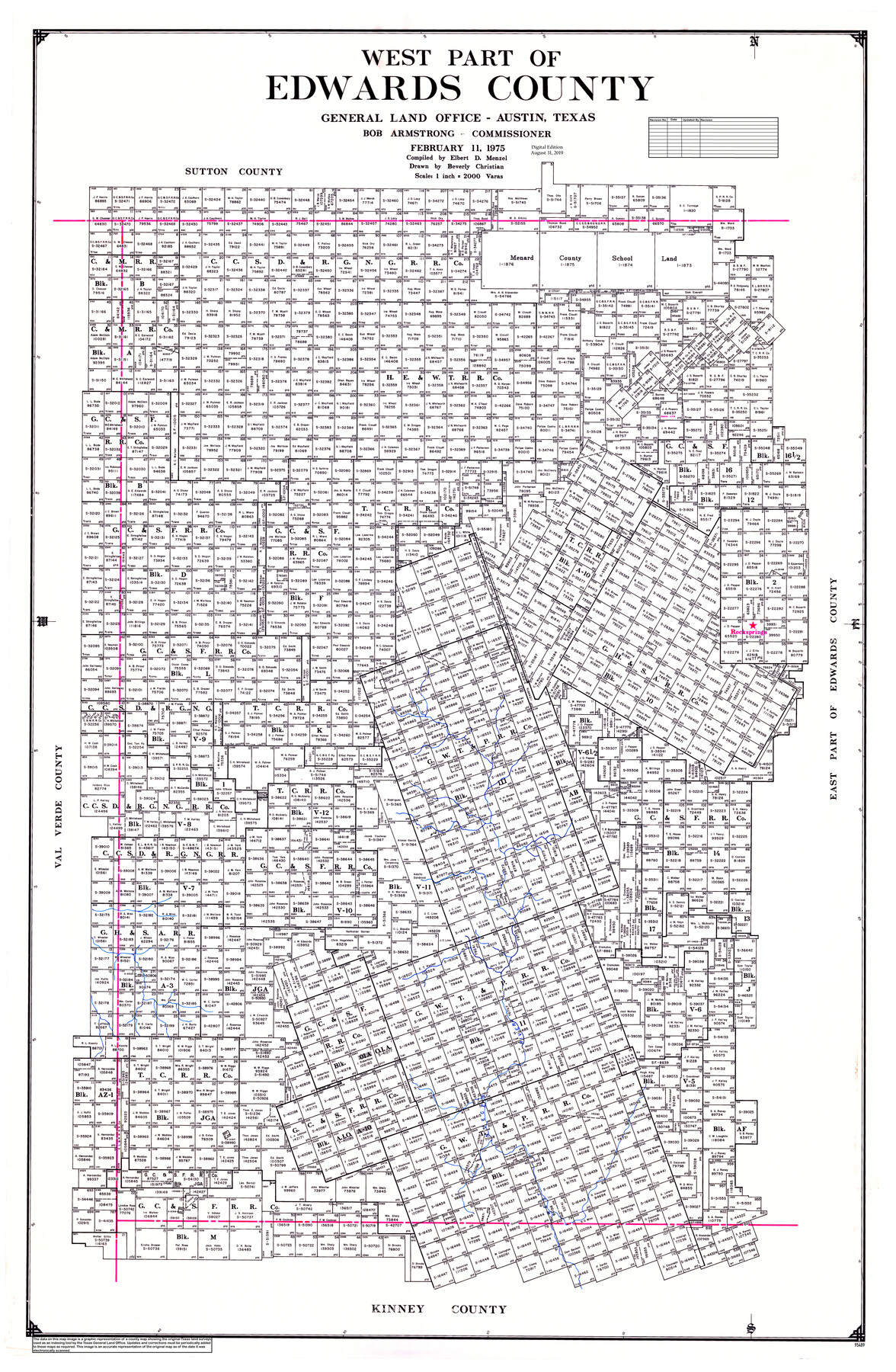 95489, West Part of Edwards County, General Map Collection