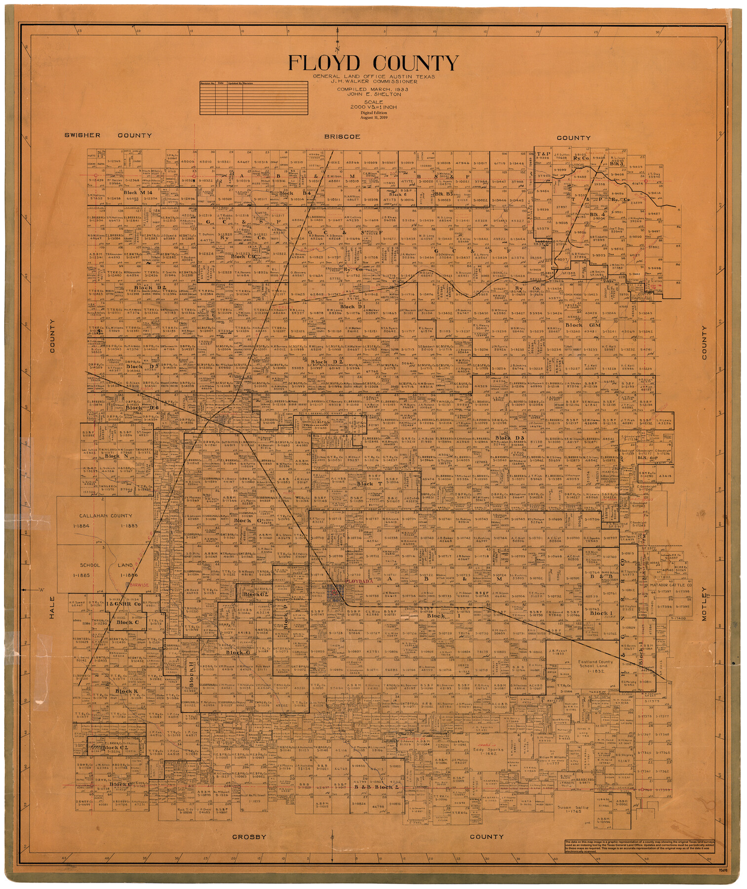 95498, Floyd County, General Map Collection