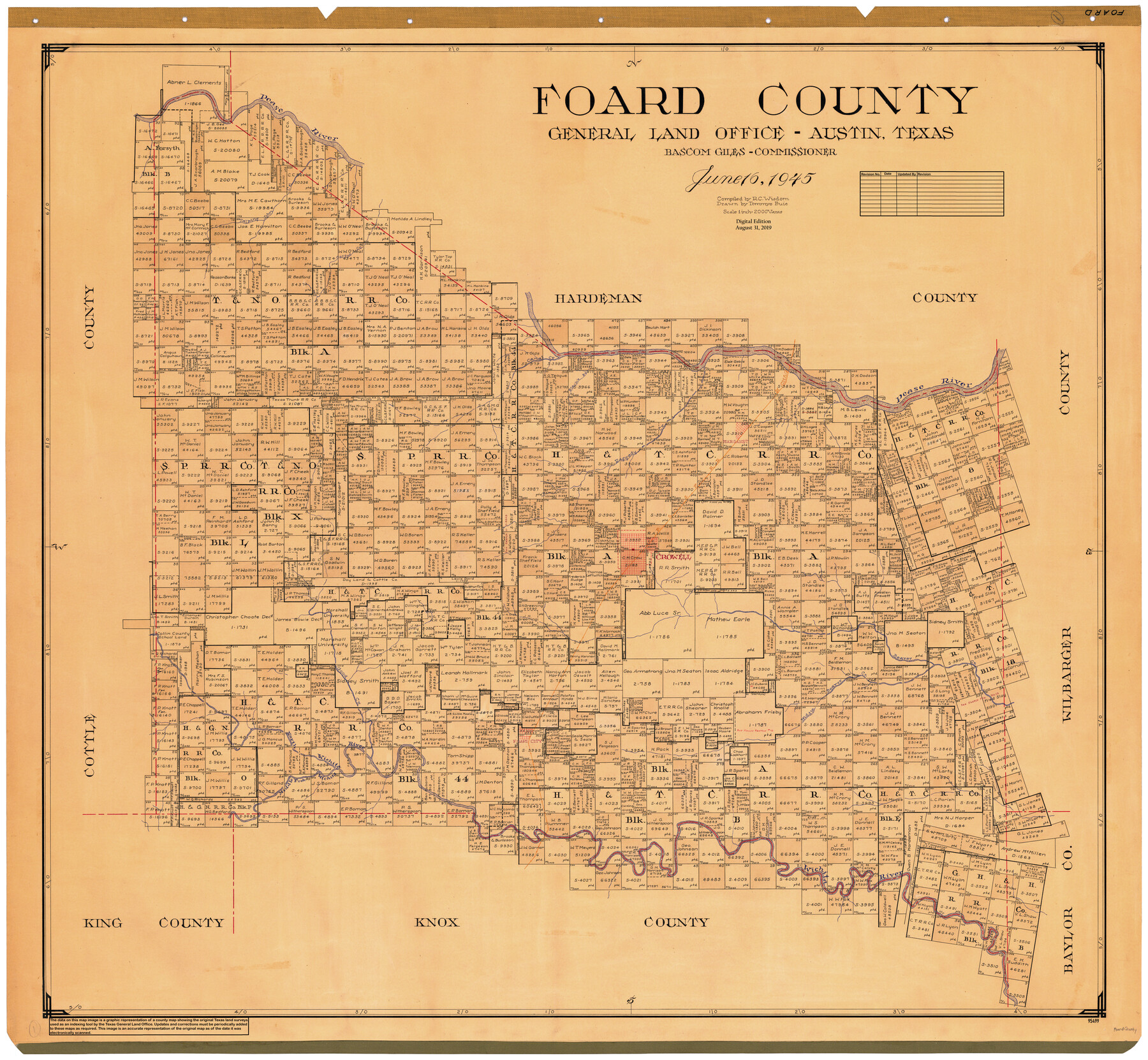 95499, Foard County, General Map Collection