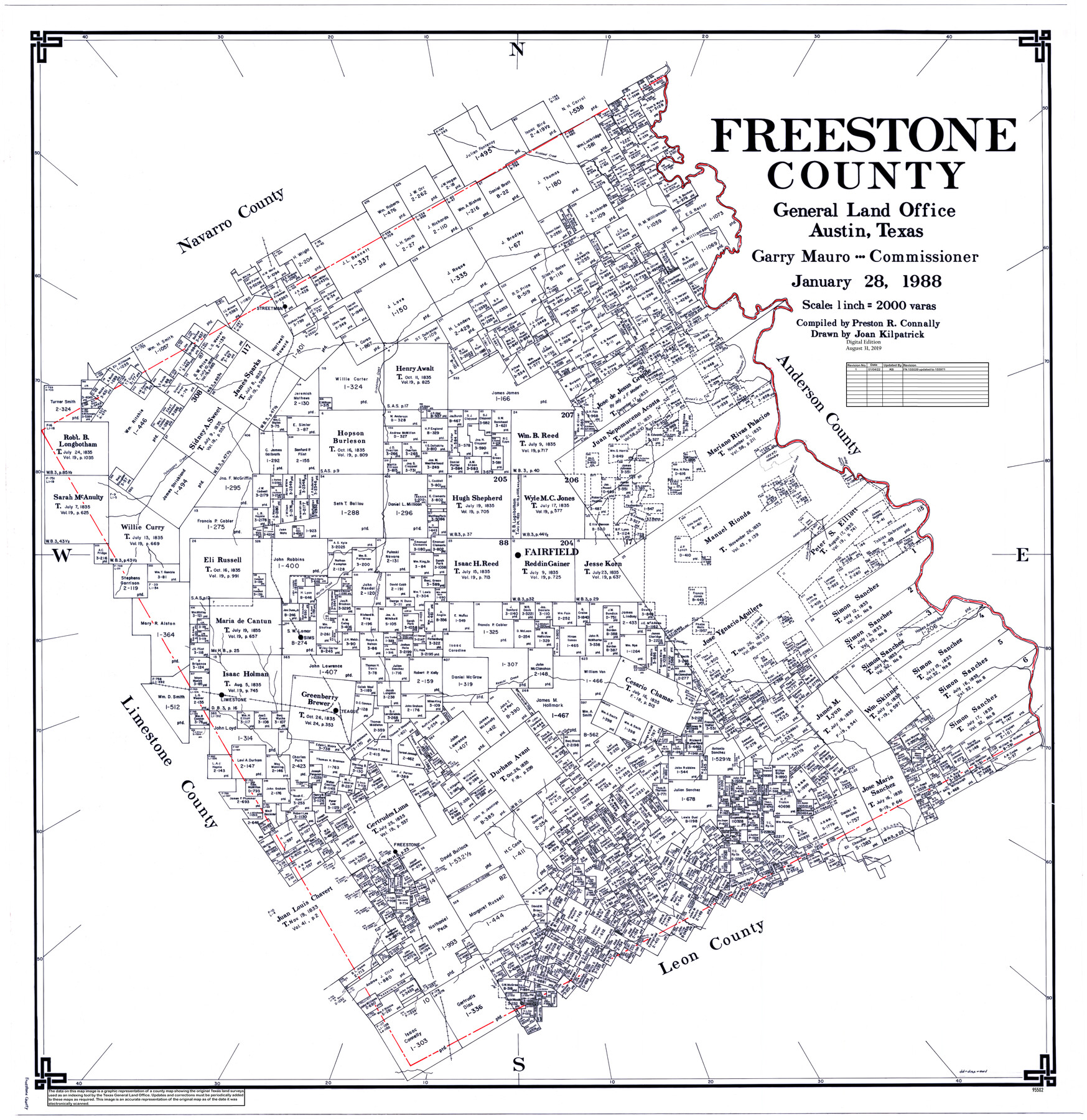 95502, Freestone County, General Map Collection